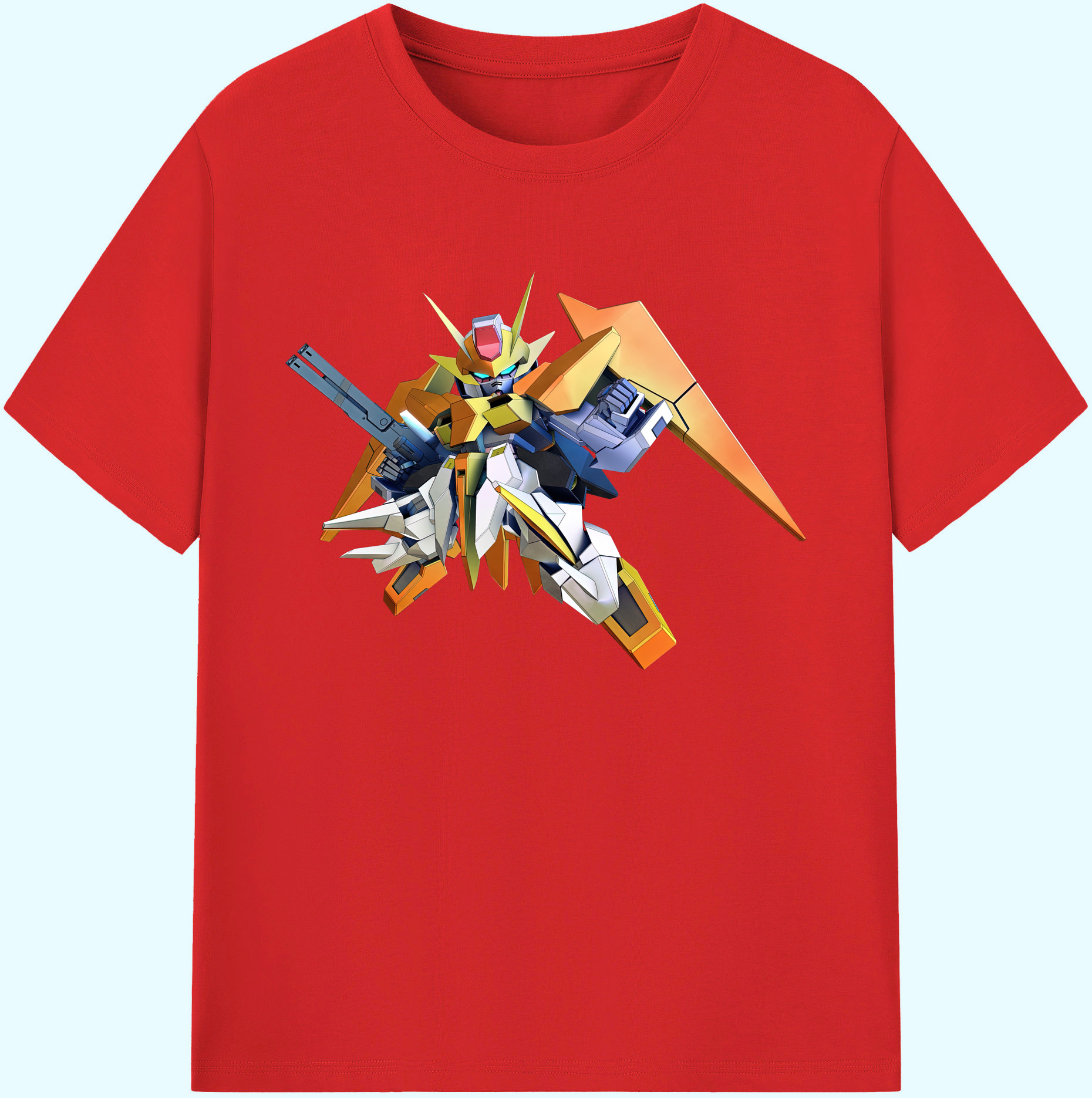 （画像用） 機動戦士ガンダム Mobile Suit Gundam 綿100％ メンズ半袖Tシャツ｜肌触りやわらか＆通気性