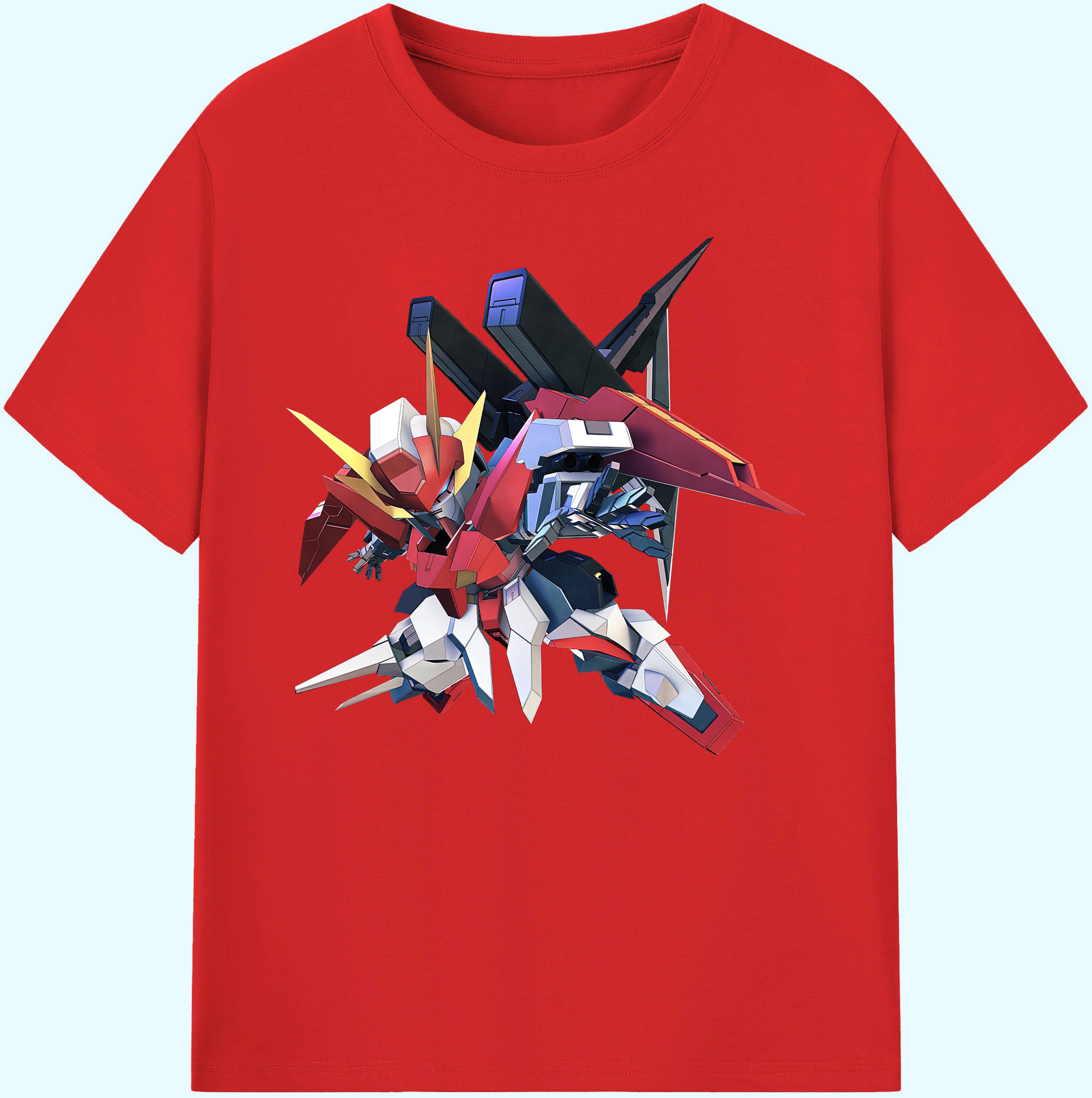 （画像用） 機動戦士ガンダム Mobile Suit Gundam 綿100％ メンズ半袖Tシャツ｜肌触りやわらか＆通気性