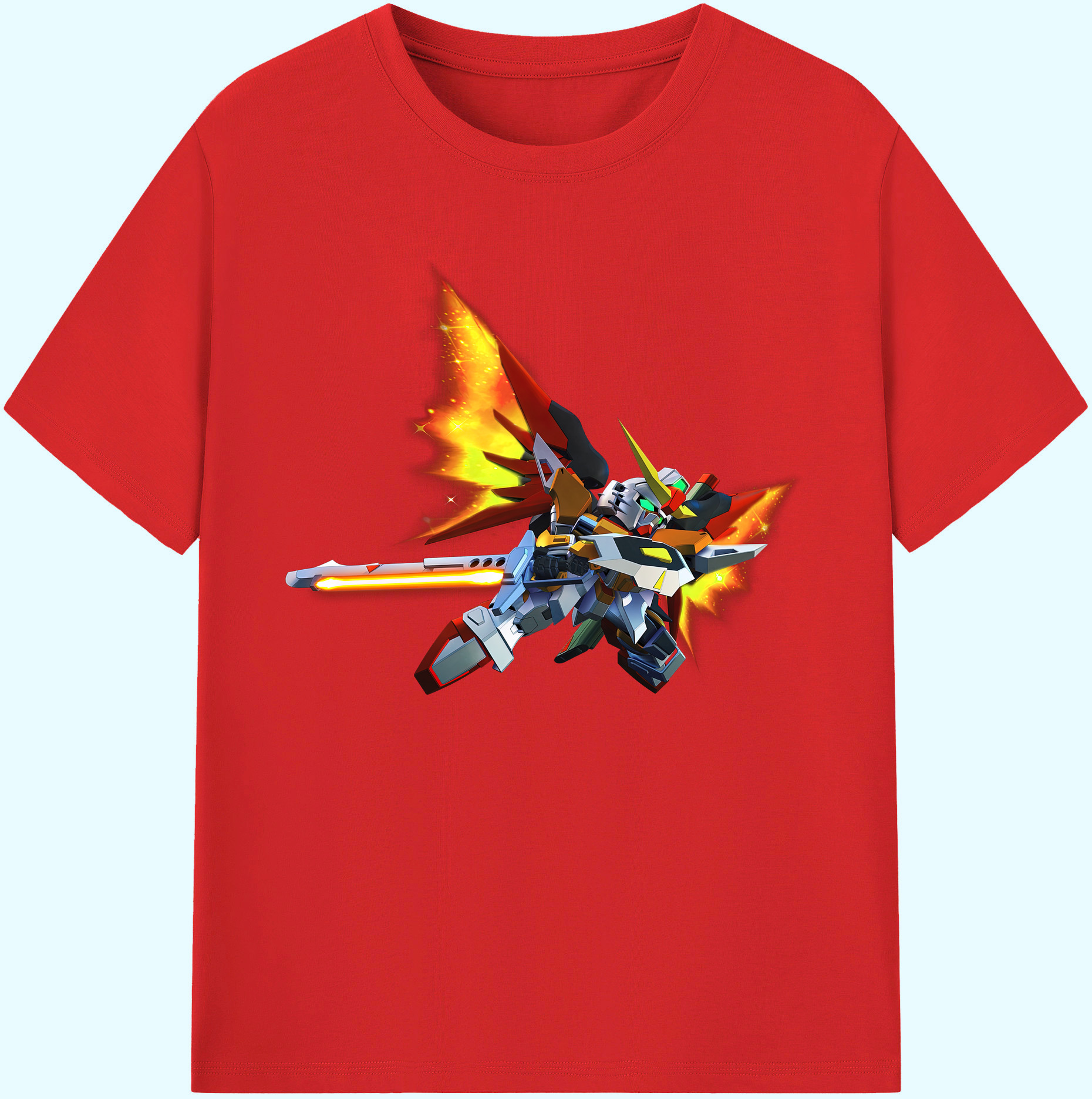 （画像用） 機動戦士ガンダム Mobile Suit Gundam 綿100％ メンズ半袖Tシャツ｜肌触りやわらか＆通気性