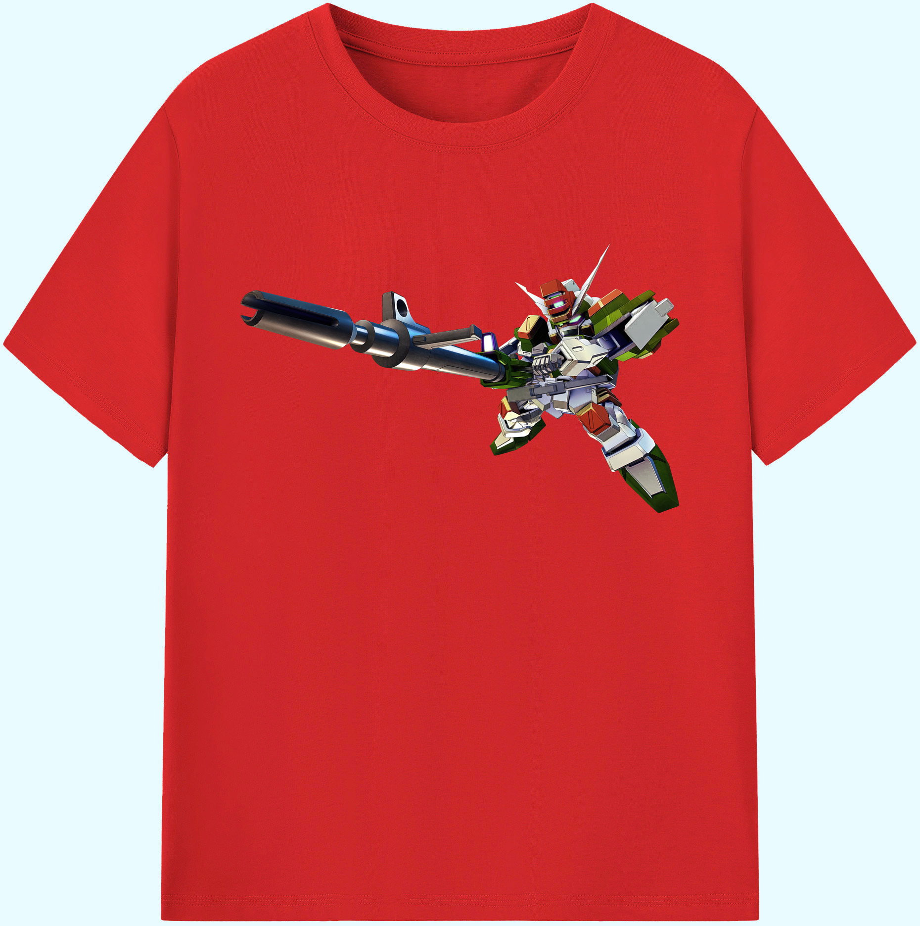 （画像用） 機動戦士ガンダム Mobile Suit Gundam 綿100％ メンズ半袖Tシャツ｜肌触りやわらか＆通気性