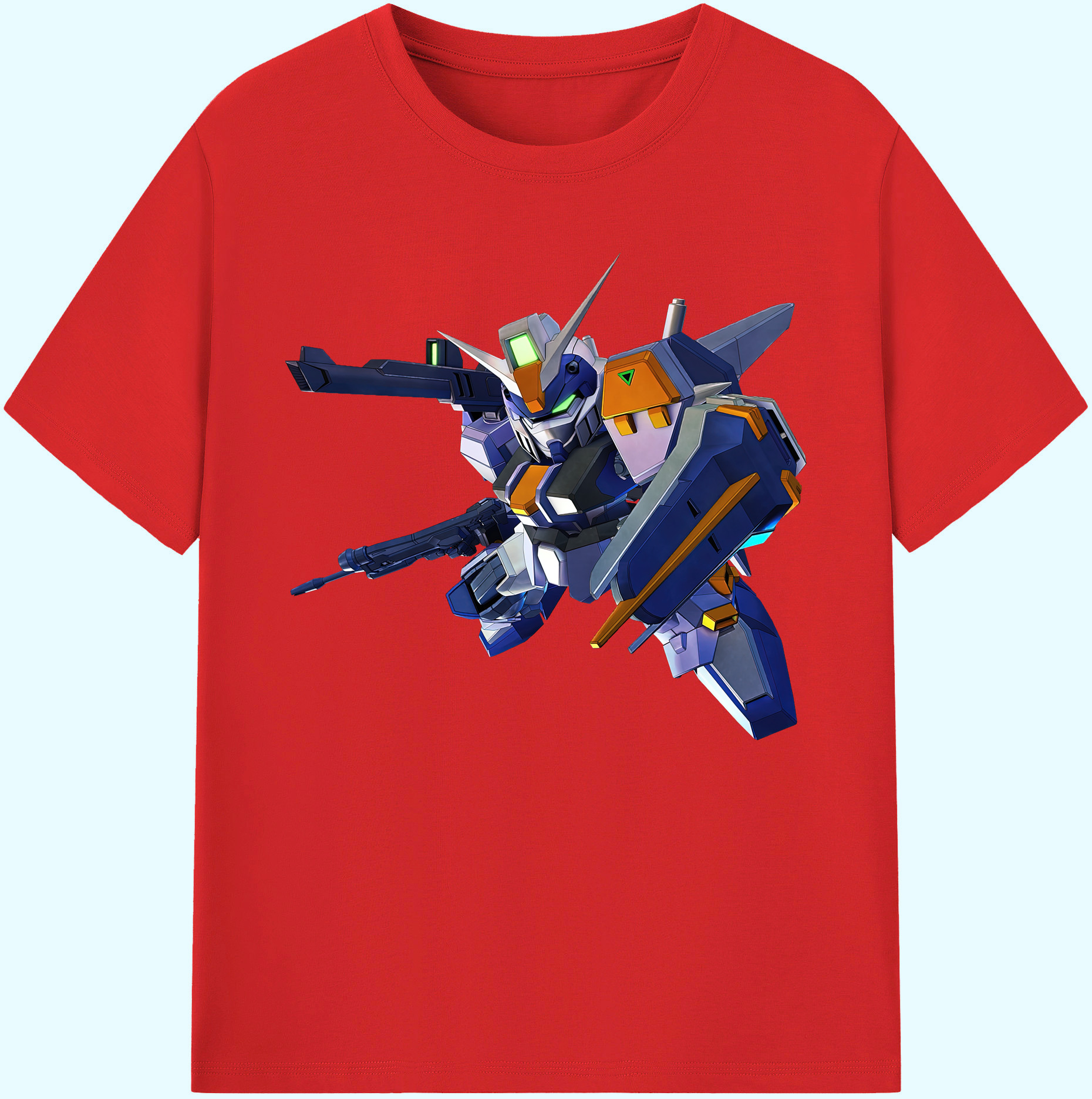 （画像用） 機動戦士ガンダム Mobile Suit Gundam 綿100％ メンズ半袖Tシャツ｜肌触りやわらか＆通気性