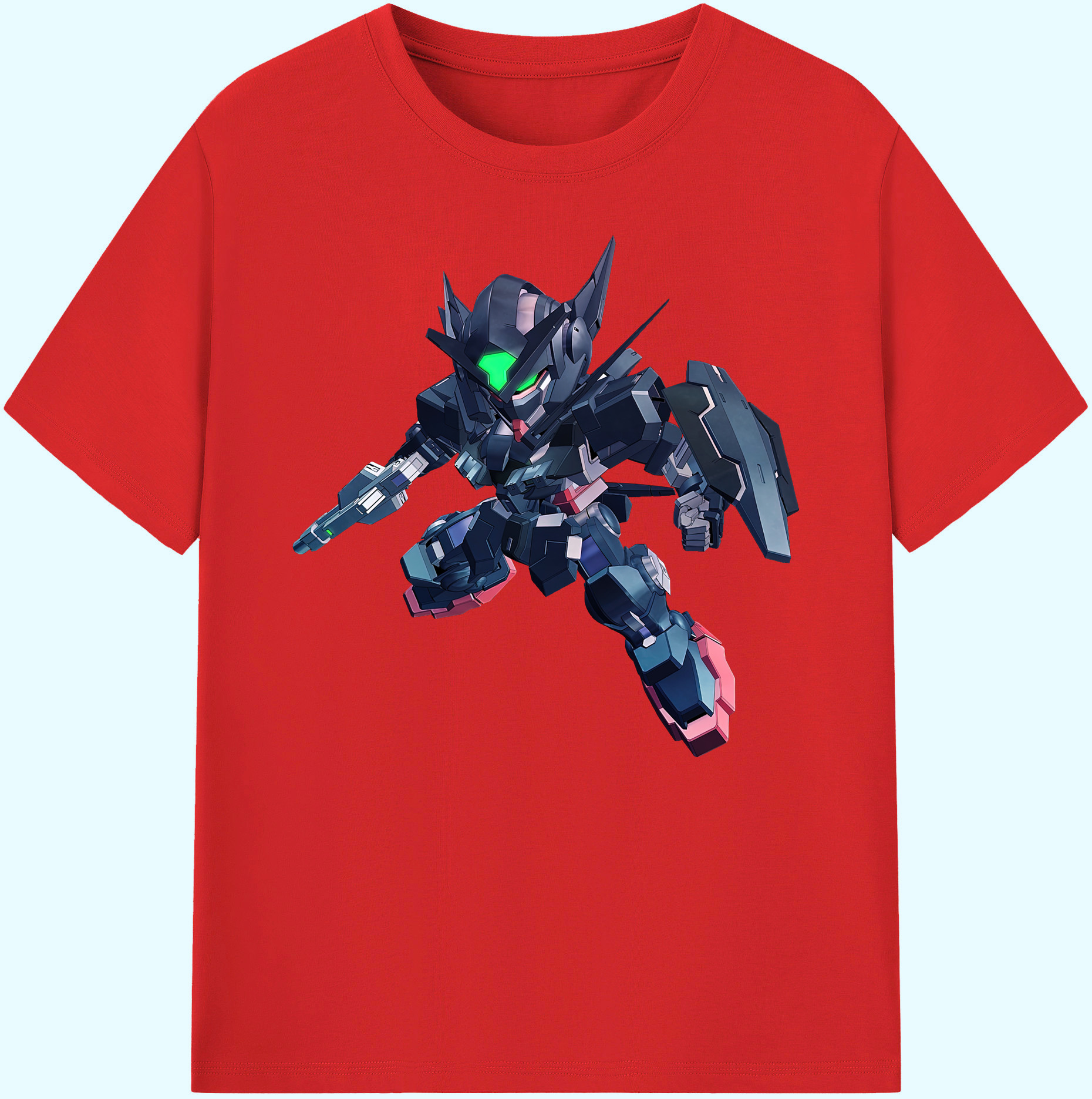（画像用） 機動戦士ガンダム Mobile Suit Gundam 綿100％ メンズ半袖Tシャツ｜肌触りやわらか＆通気性