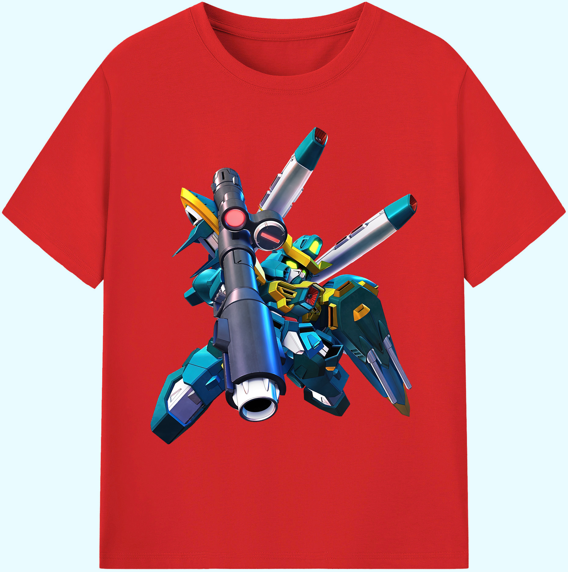 （画像用） 機動戦士ガンダム Mobile Suit Gundam 綿100％ メンズ半袖Tシャツ｜肌触りやわらか＆通気性