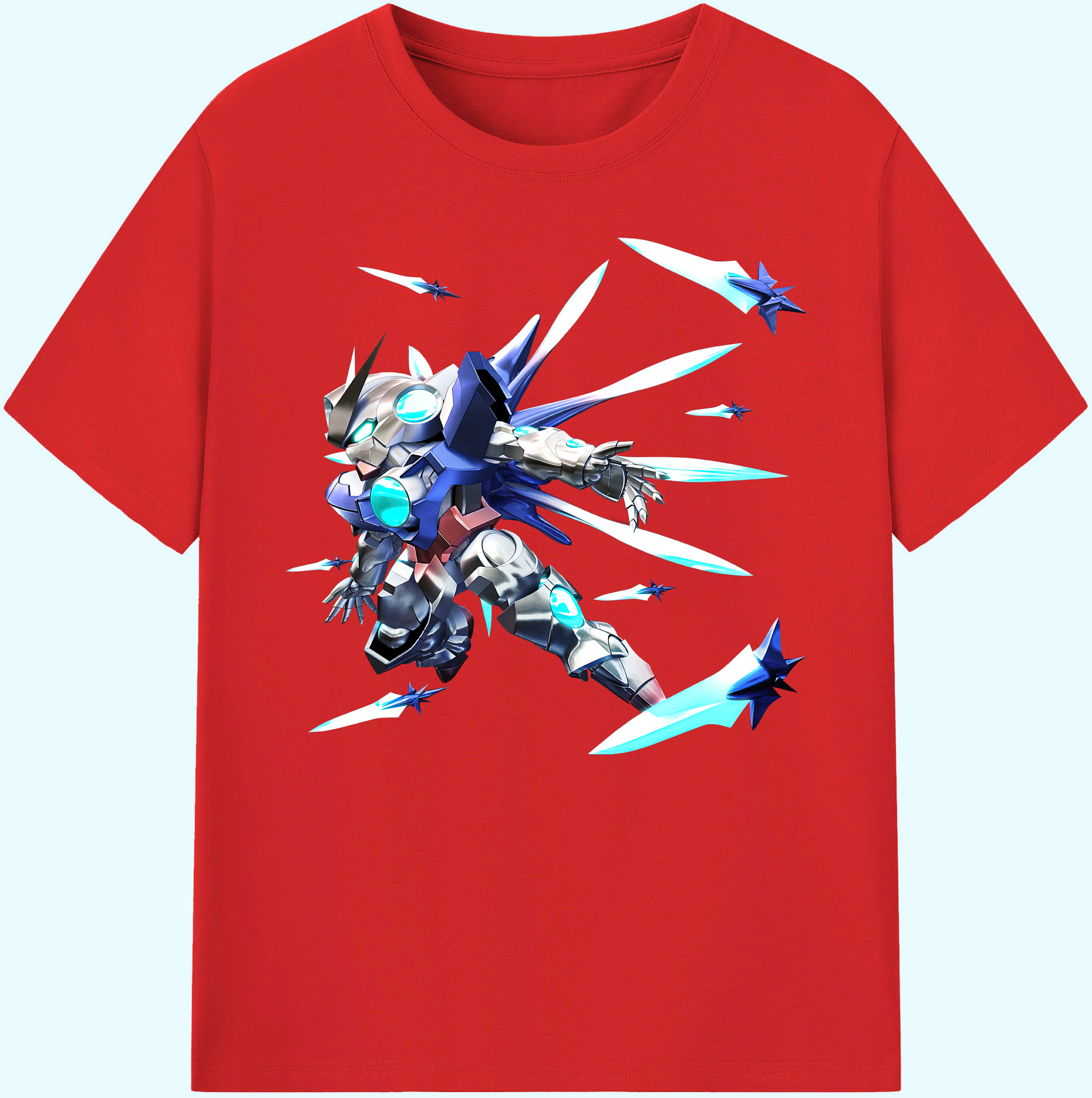 （画像用） 機動戦士ガンダム Mobile Suit Gundam 綿100％ メンズ半袖Tシャツ｜肌触りやわらか＆通気性