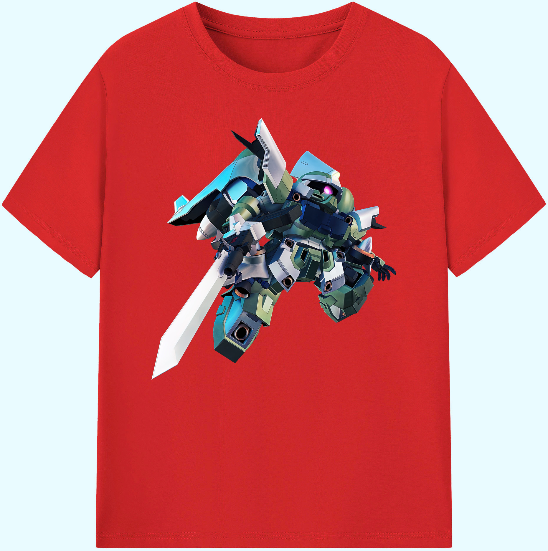（画像用） 機動戦士ガンダム Mobile Suit Gundam 綿100％ メンズ半袖Tシャツ｜肌触りやわらか＆通気性