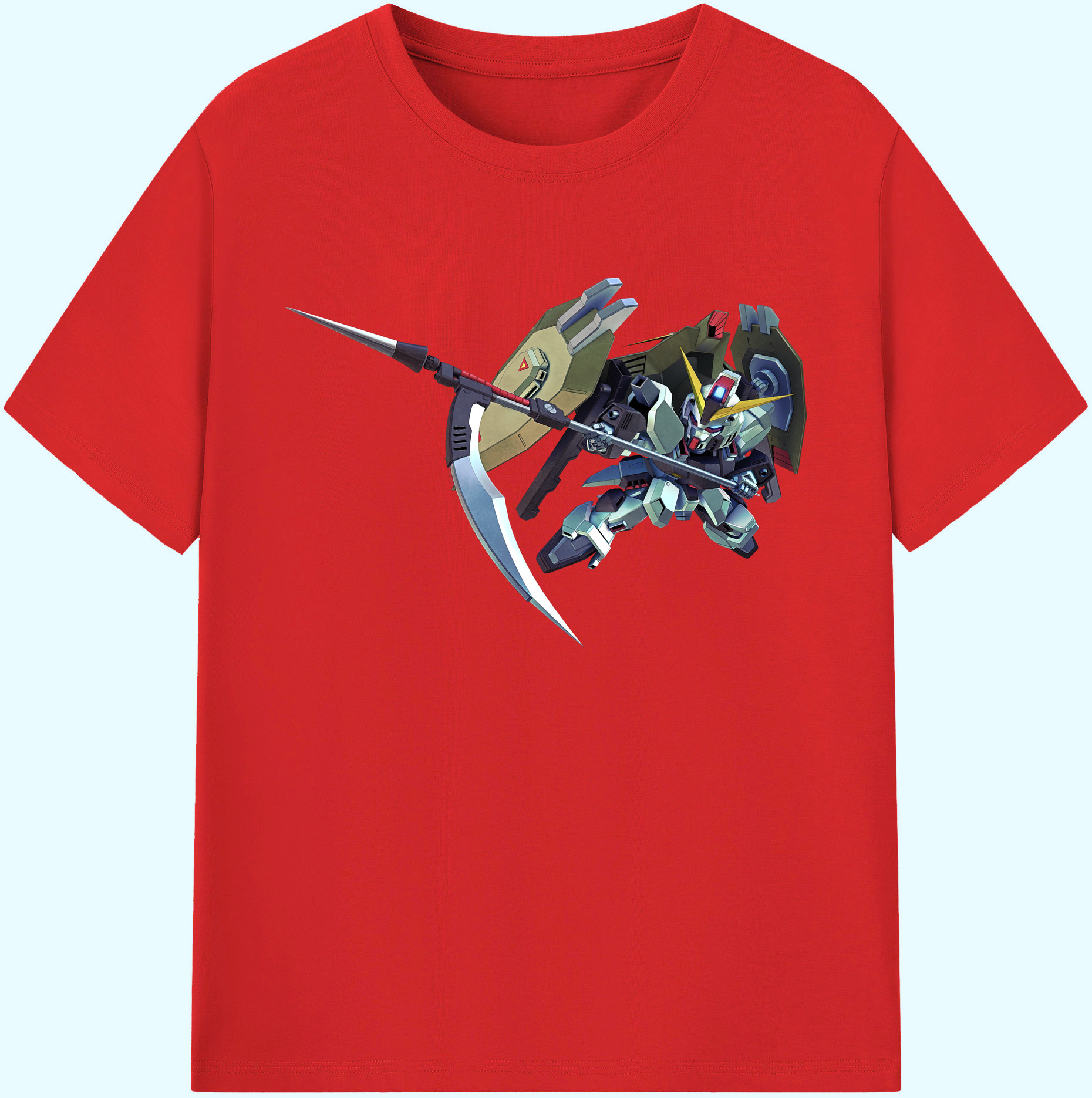 （画像用） 機動戦士ガンダム Mobile Suit Gundam 綿100％ メンズ半袖Tシャツ｜肌触りやわらか＆通気性
