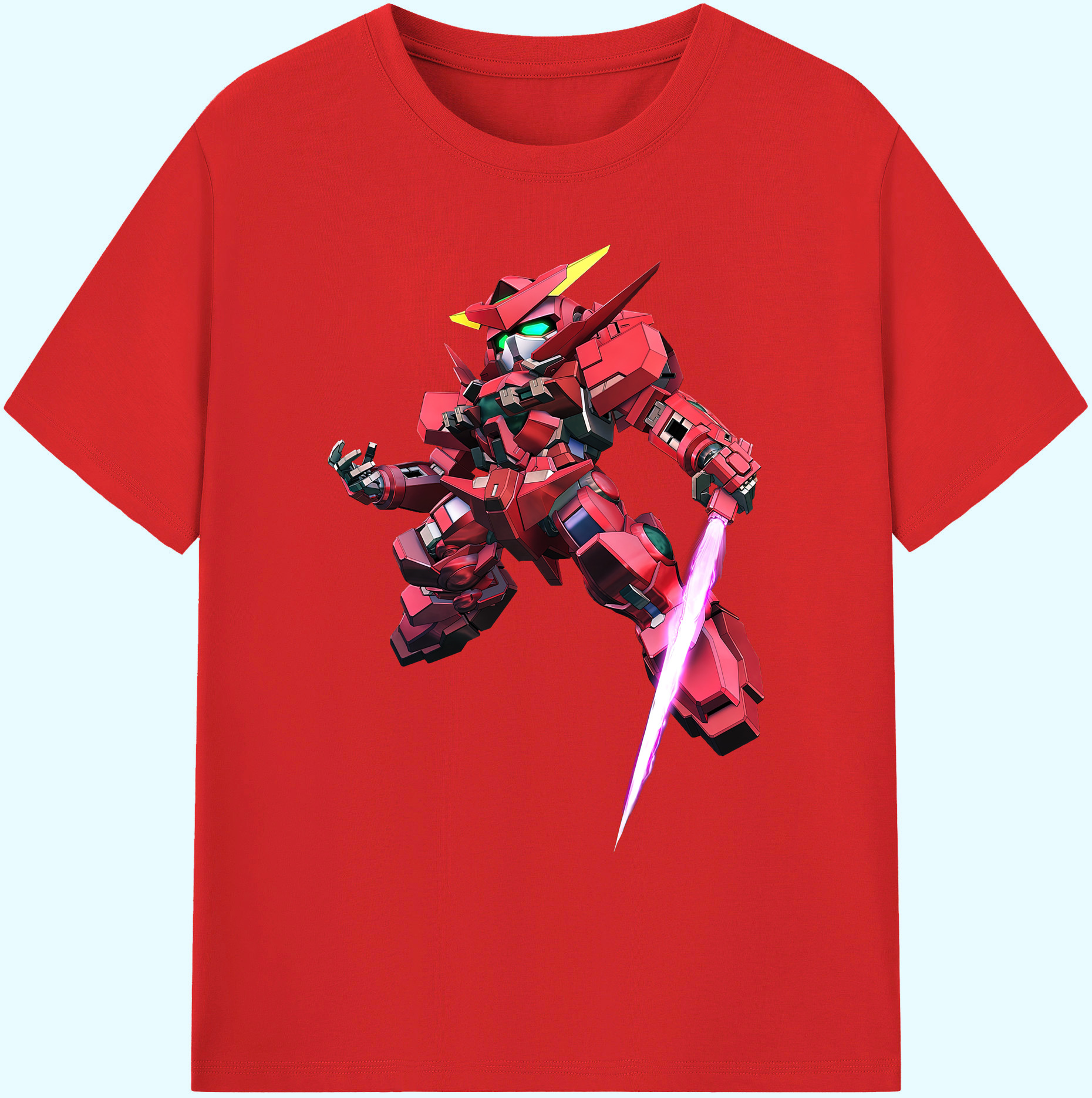 （画像用） 機動戦士ガンダム Mobile Suit Gundam 綿100％ メンズ半袖Tシャツ｜肌触りやわらか＆通気性