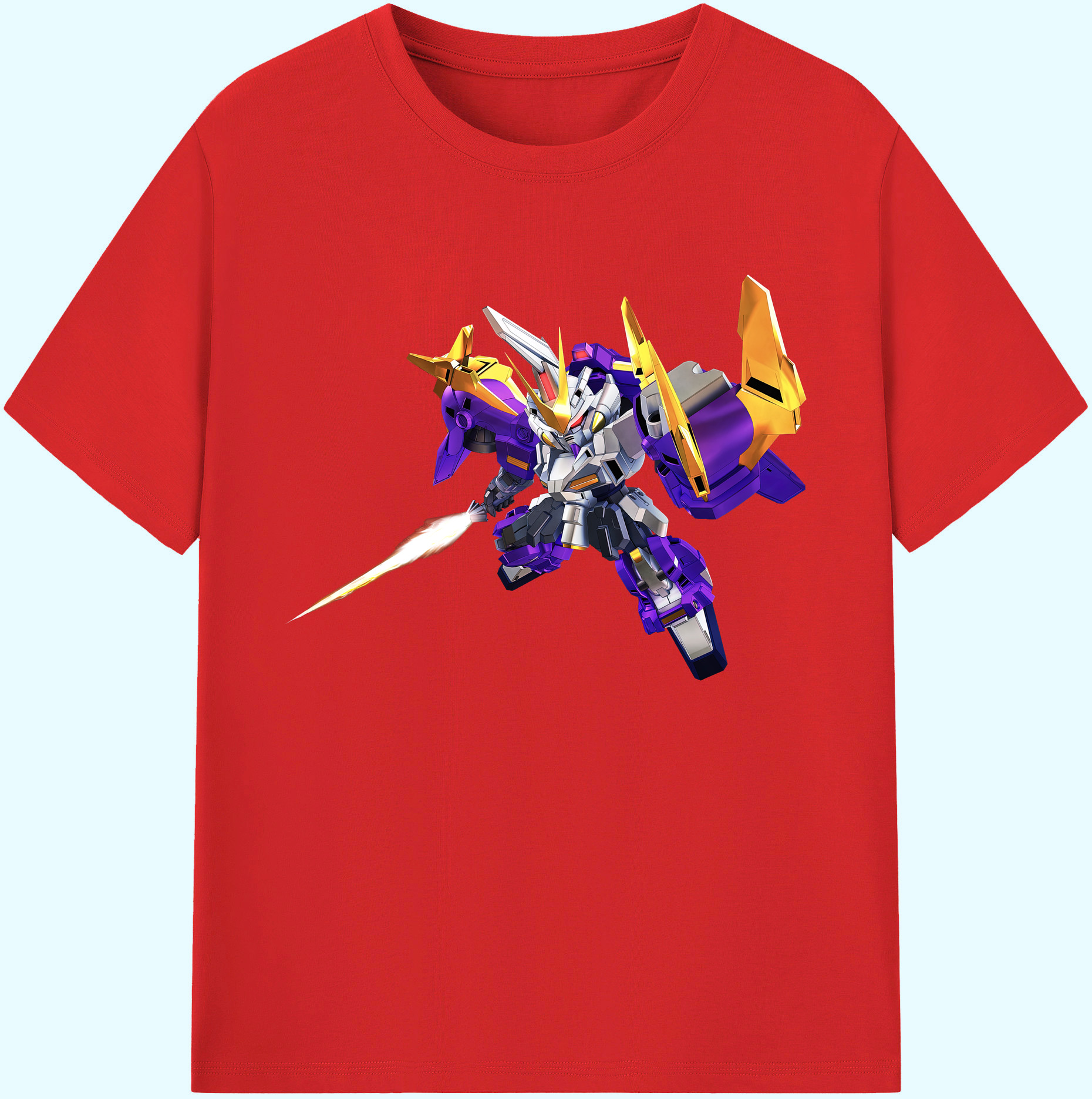 （画像用） 機動戦士ガンダム Mobile Suit Gundam 綿100％ メンズ半袖Tシャツ｜肌触りやわらか＆通気性
