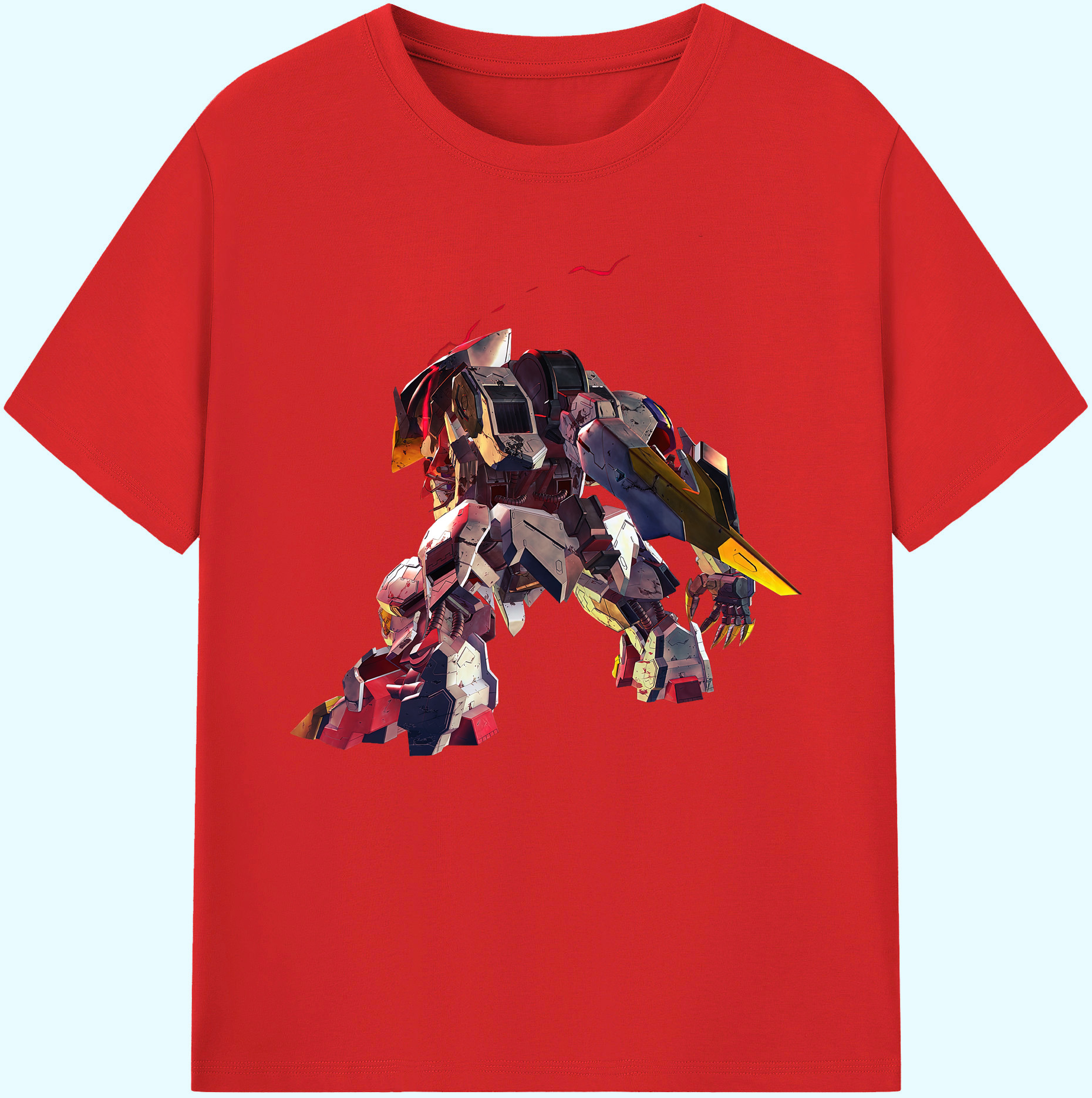 （画像用） 機動戦士ガンダム Mobile Suit Gundam 綿100％ メンズ半袖Tシャツ｜肌触りやわらか＆通気性