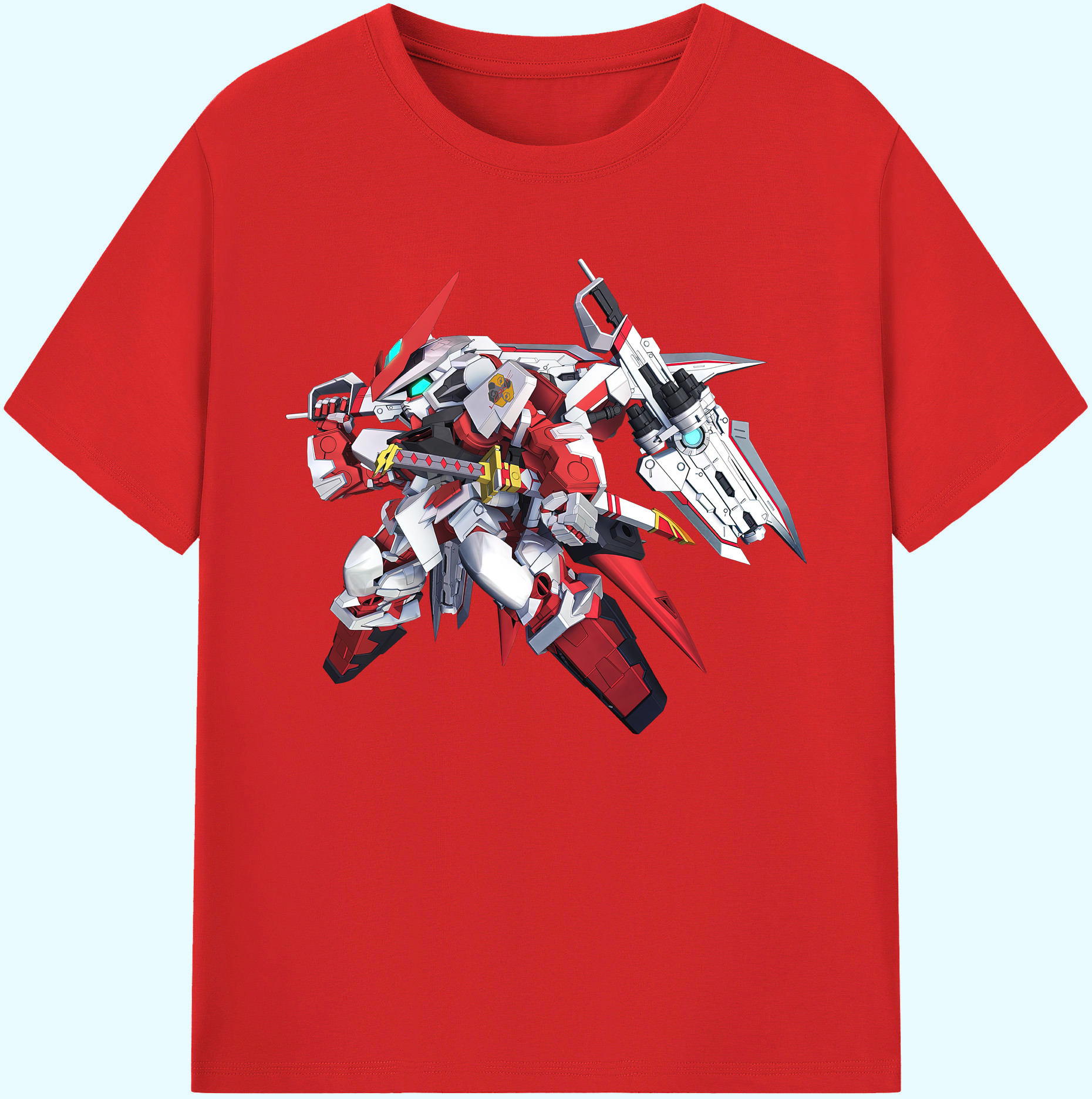 （画像用） 機動戦士ガンダム Mobile Suit Gundam 綿100％ メンズ半袖Tシャツ｜肌触りやわらか＆通気性