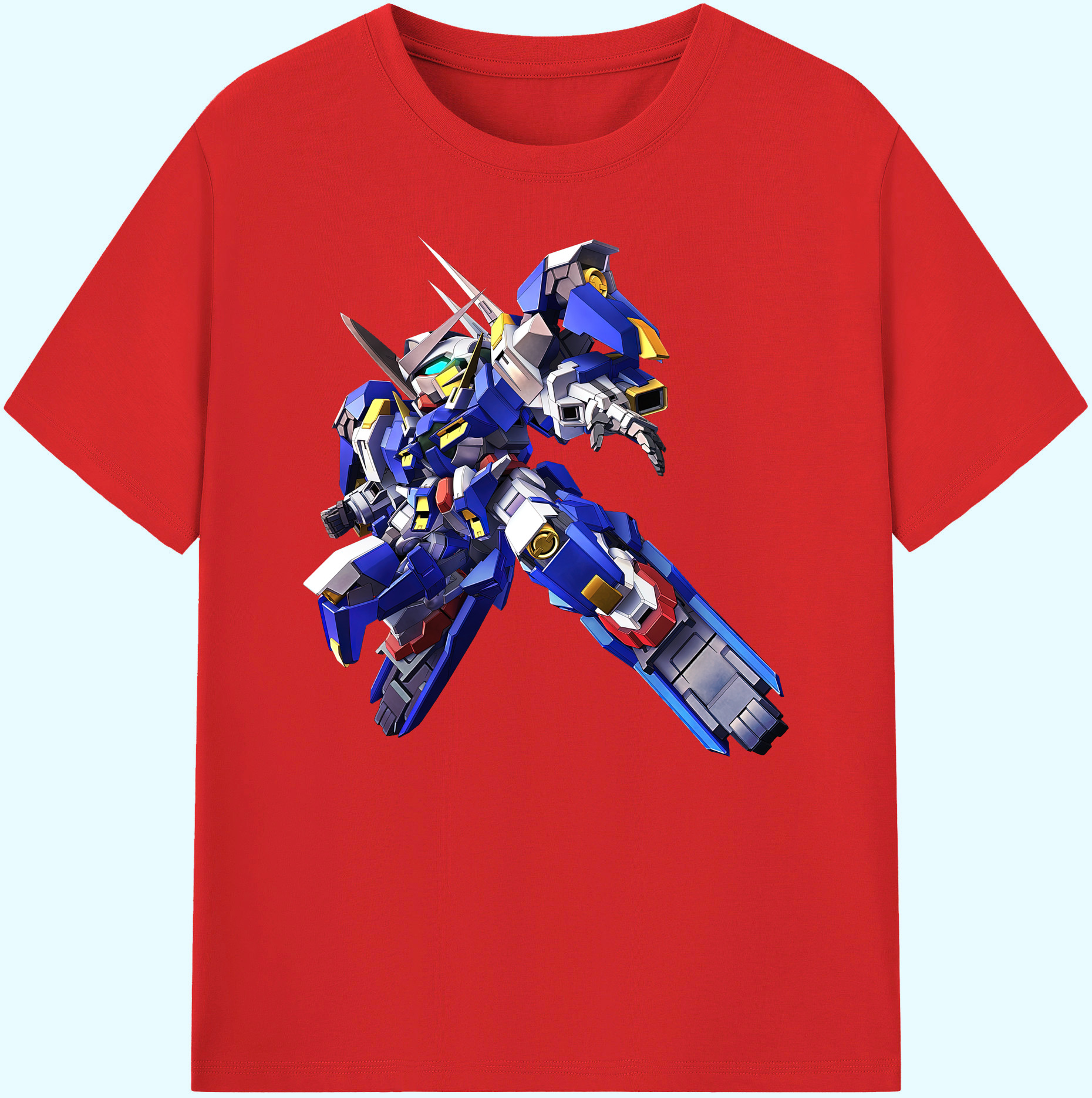 （画像用） 機動戦士ガンダム Mobile Suit Gundam 綿100％ メンズ半袖Tシャツ｜肌触りやわらか＆通気性