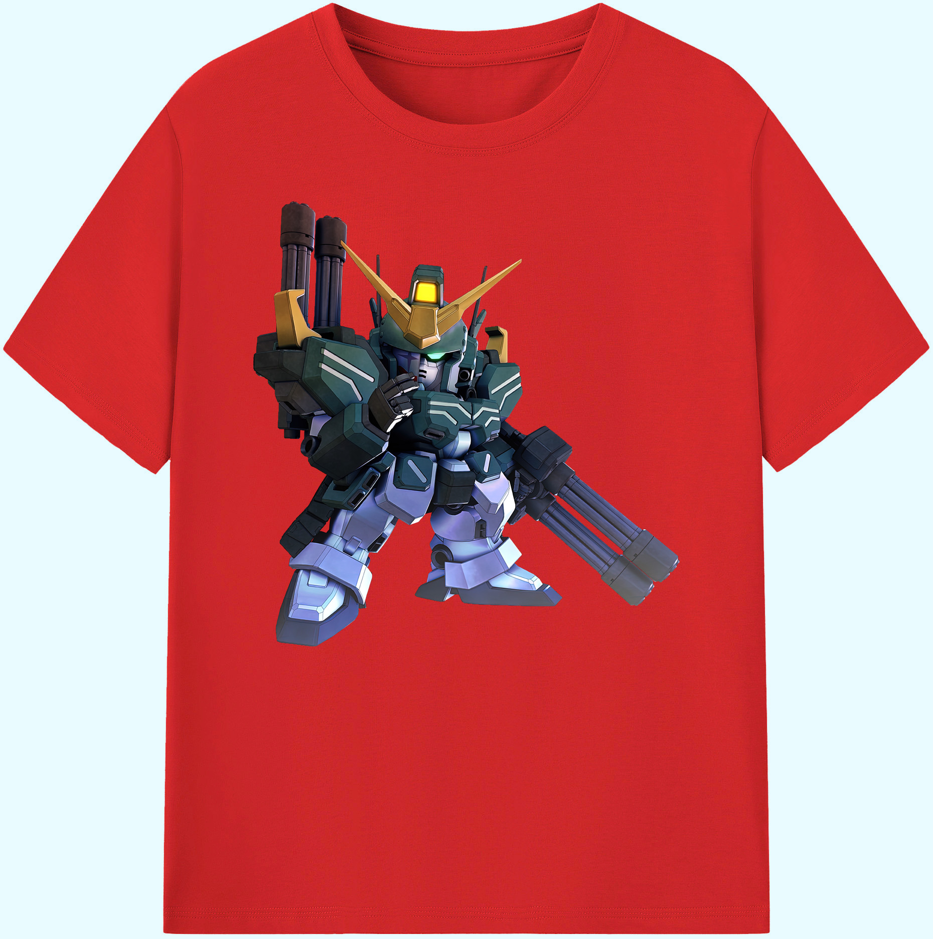 （画像用） 機動戦士ガンダム Mobile Suit Gundam 綿100％ メンズ半袖Tシャツ｜肌触りやわらか＆通気性