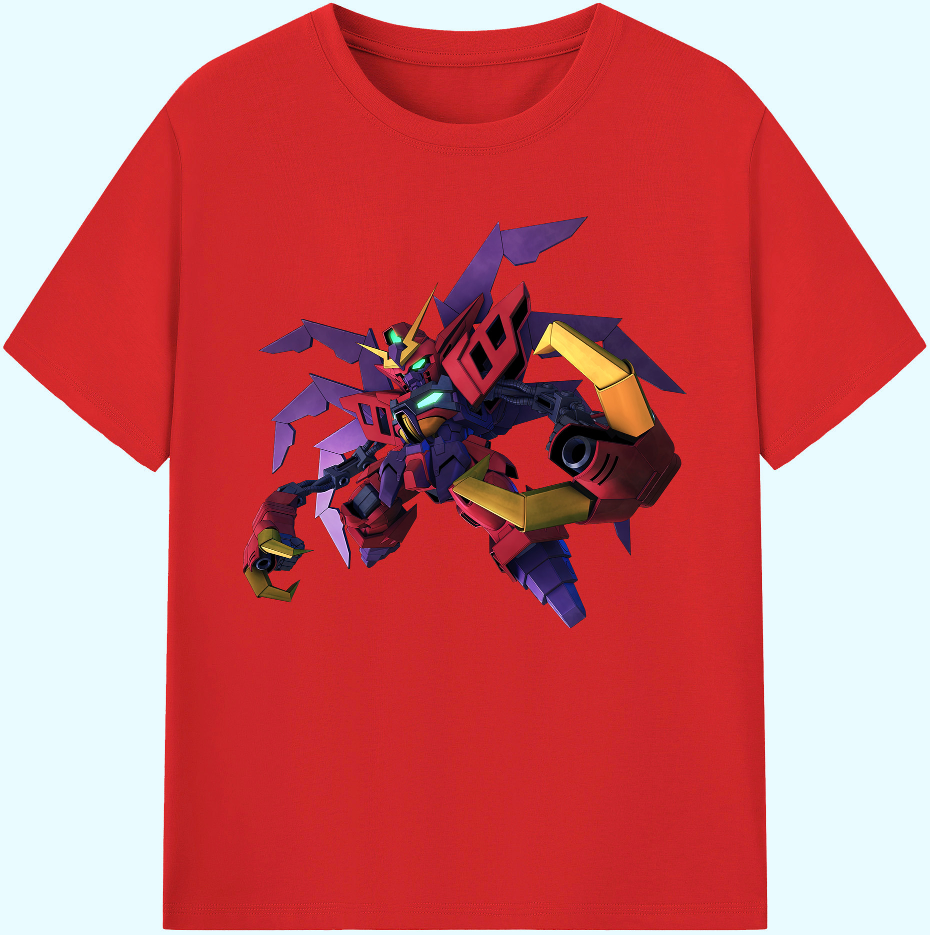 （画像用） 機動戦士ガンダム Mobile Suit Gundam 綿100％ メンズ半袖Tシャツ｜肌触りやわらか＆通気性