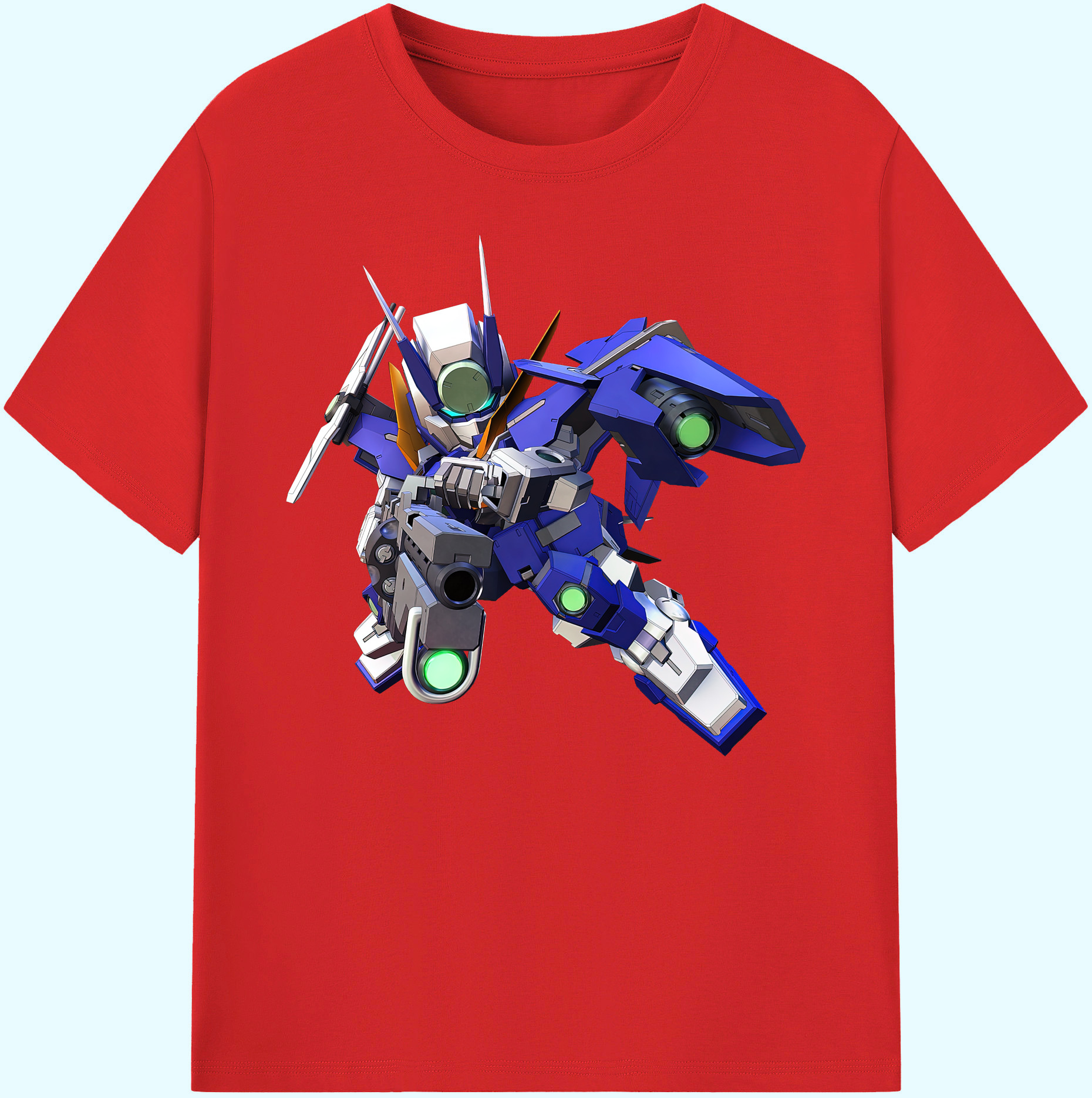 （画像用） 機動戦士ガンダム Mobile Suit Gundam 綿100％ メンズ半袖Tシャツ｜肌触りやわらか＆通気性