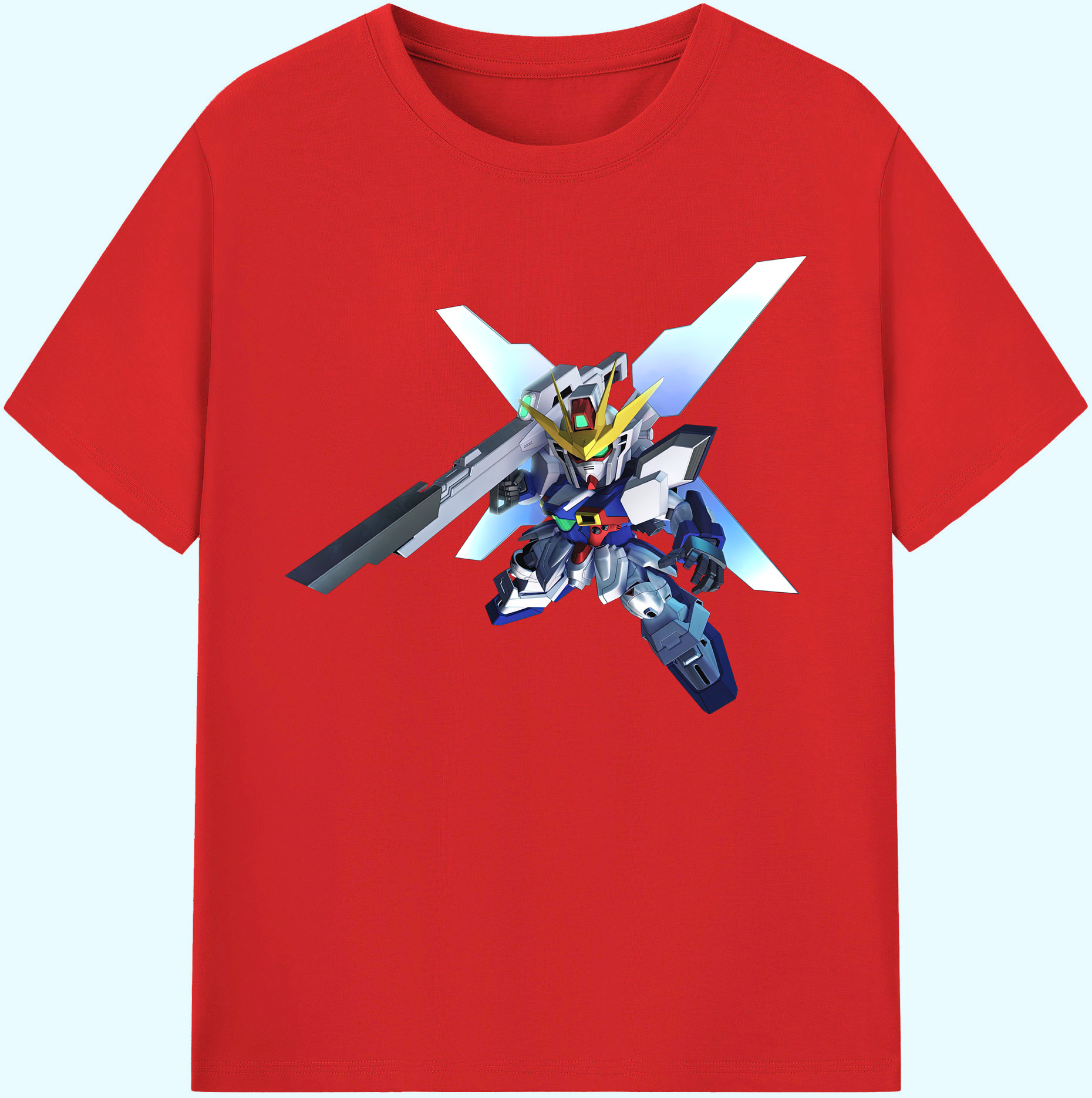 （画像用） 機動戦士ガンダム Mobile Suit Gundam 綿100％ メンズ半袖Tシャツ｜肌触りやわらか＆通気性