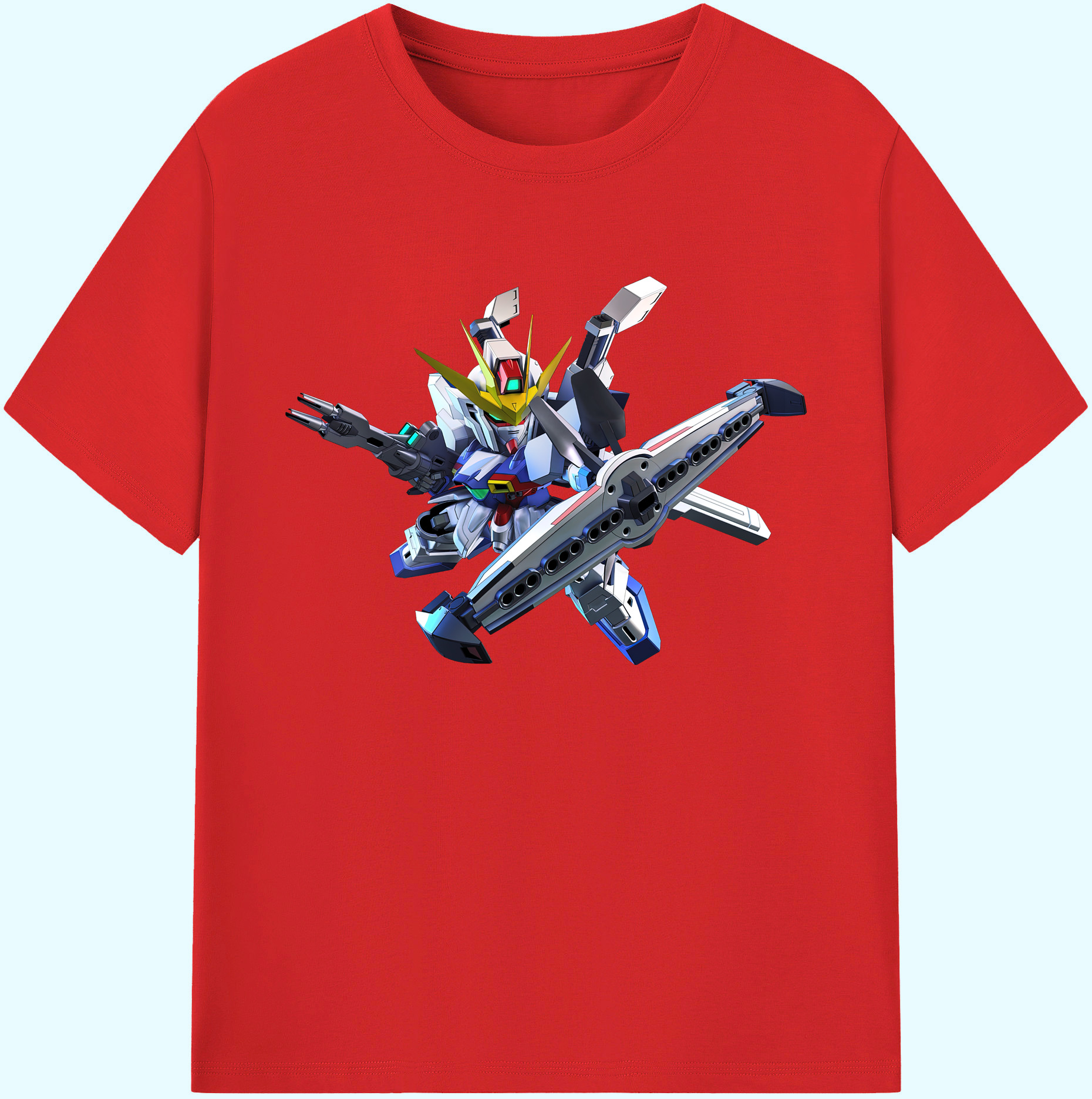 （画像用） 機動戦士ガンダム Mobile Suit Gundam 綿100％ メンズ半袖Tシャツ｜肌触りやわらか＆通気性