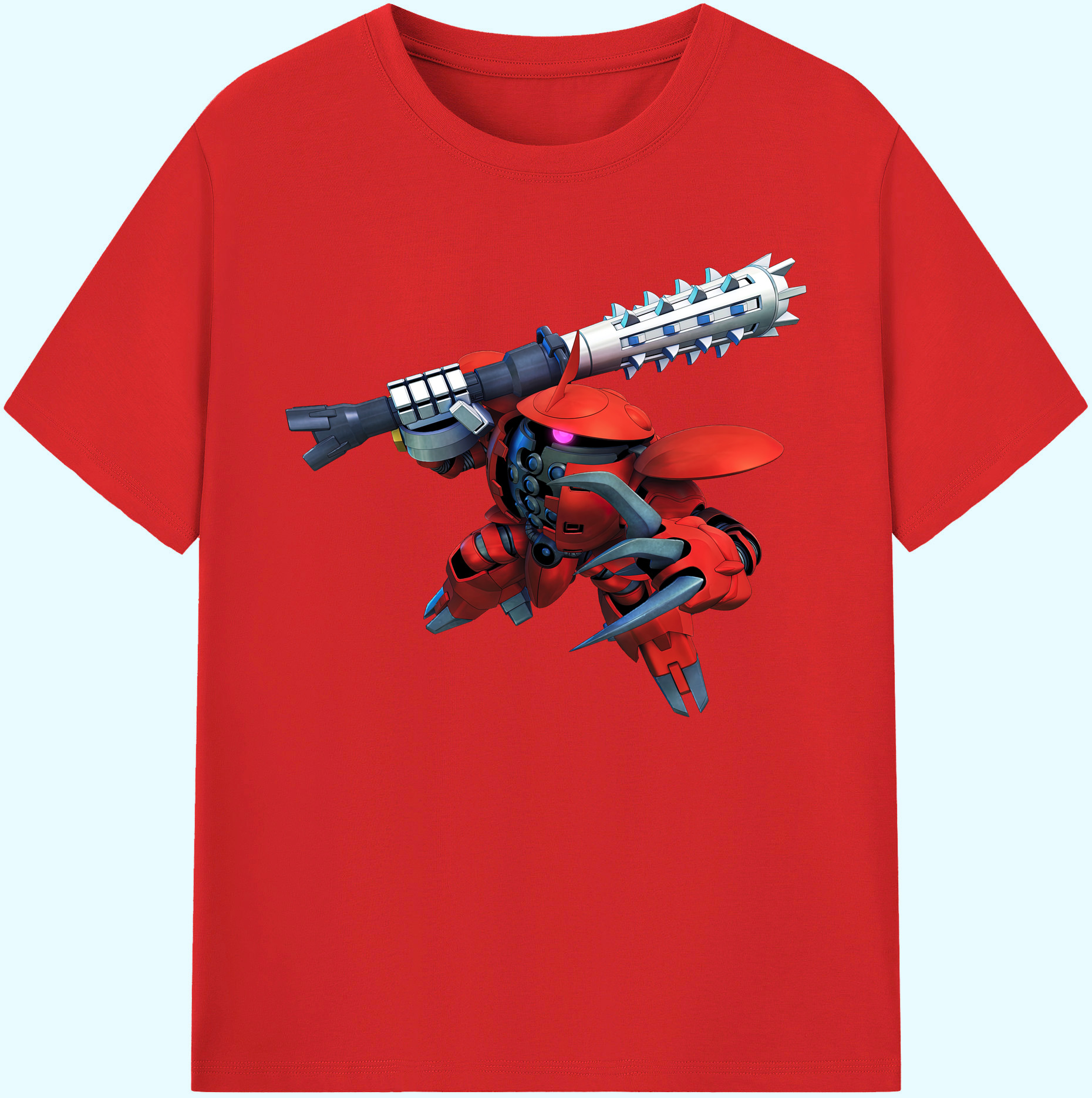 （画像用） 機動戦士ガンダム Mobile Suit Gundam 綿100％ メンズ半袖Tシャツ｜肌触りやわらか＆通気性