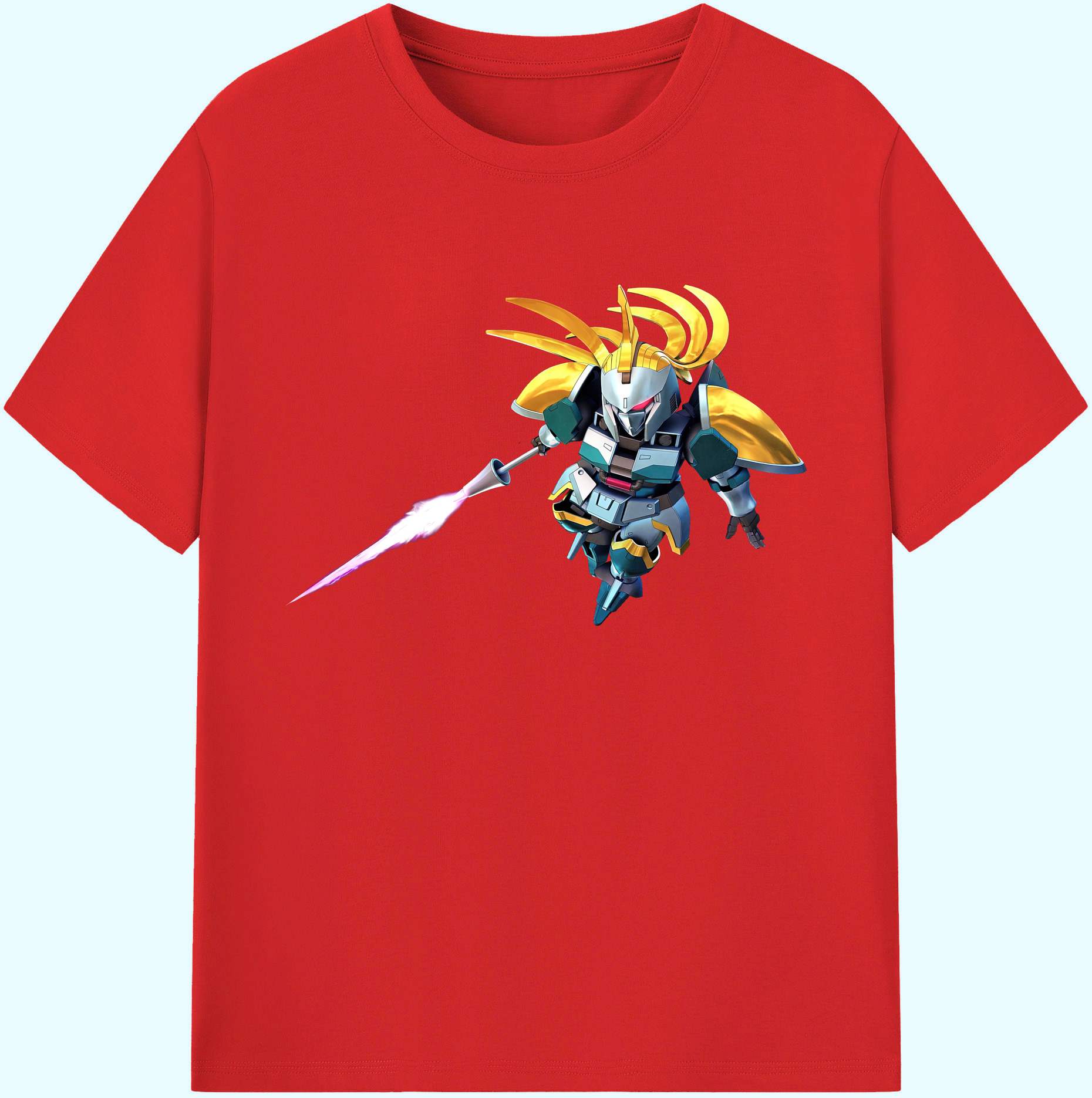（画像用） 機動戦士ガンダム Mobile Suit Gundam 綿100％ メンズ半袖Tシャツ｜肌触りやわらか＆通気性