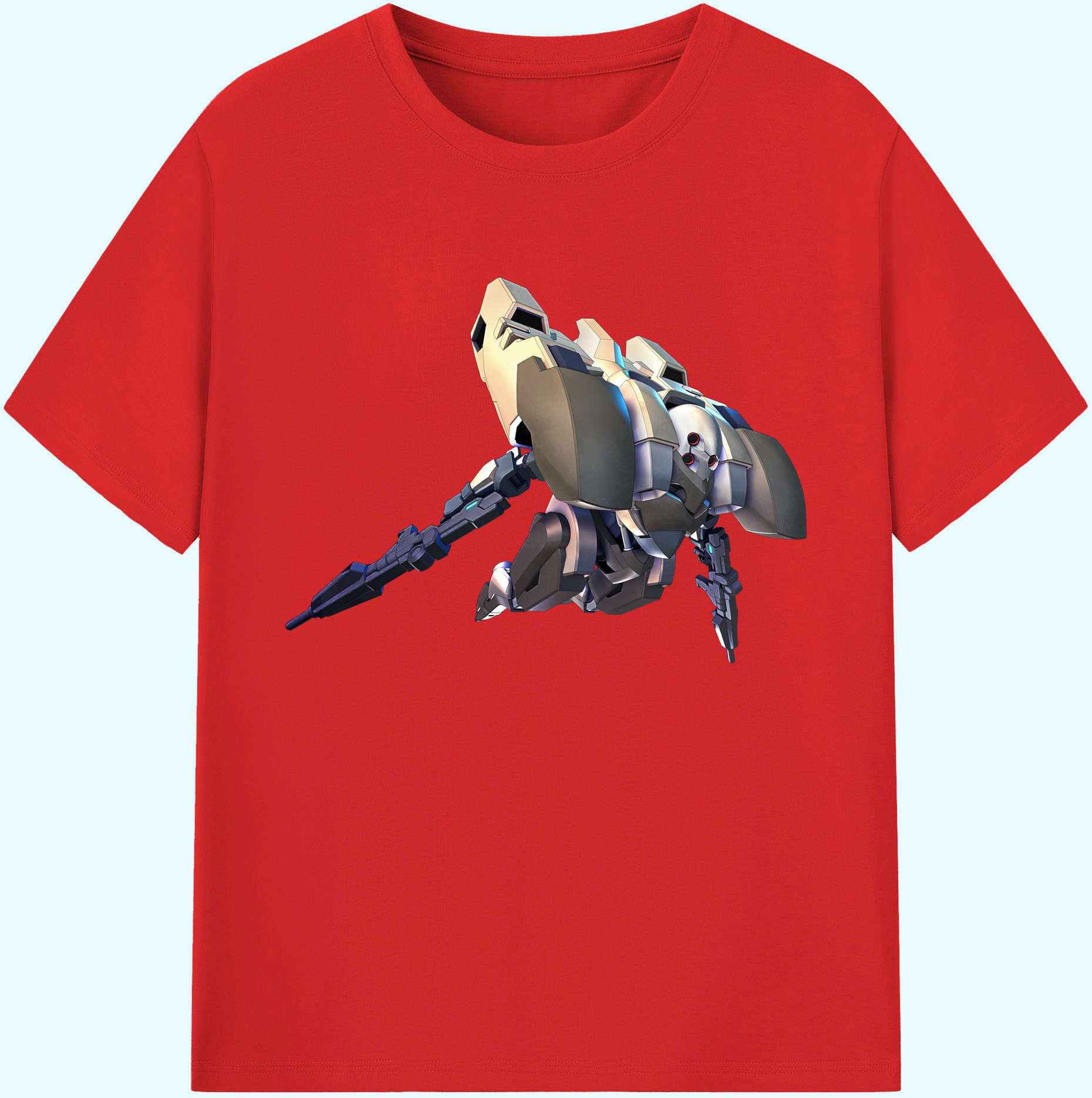 （画像用） 機動戦士ガンダム Mobile Suit Gundam 綿100％ メンズ半袖Tシャツ｜肌触りやわらか＆通気性