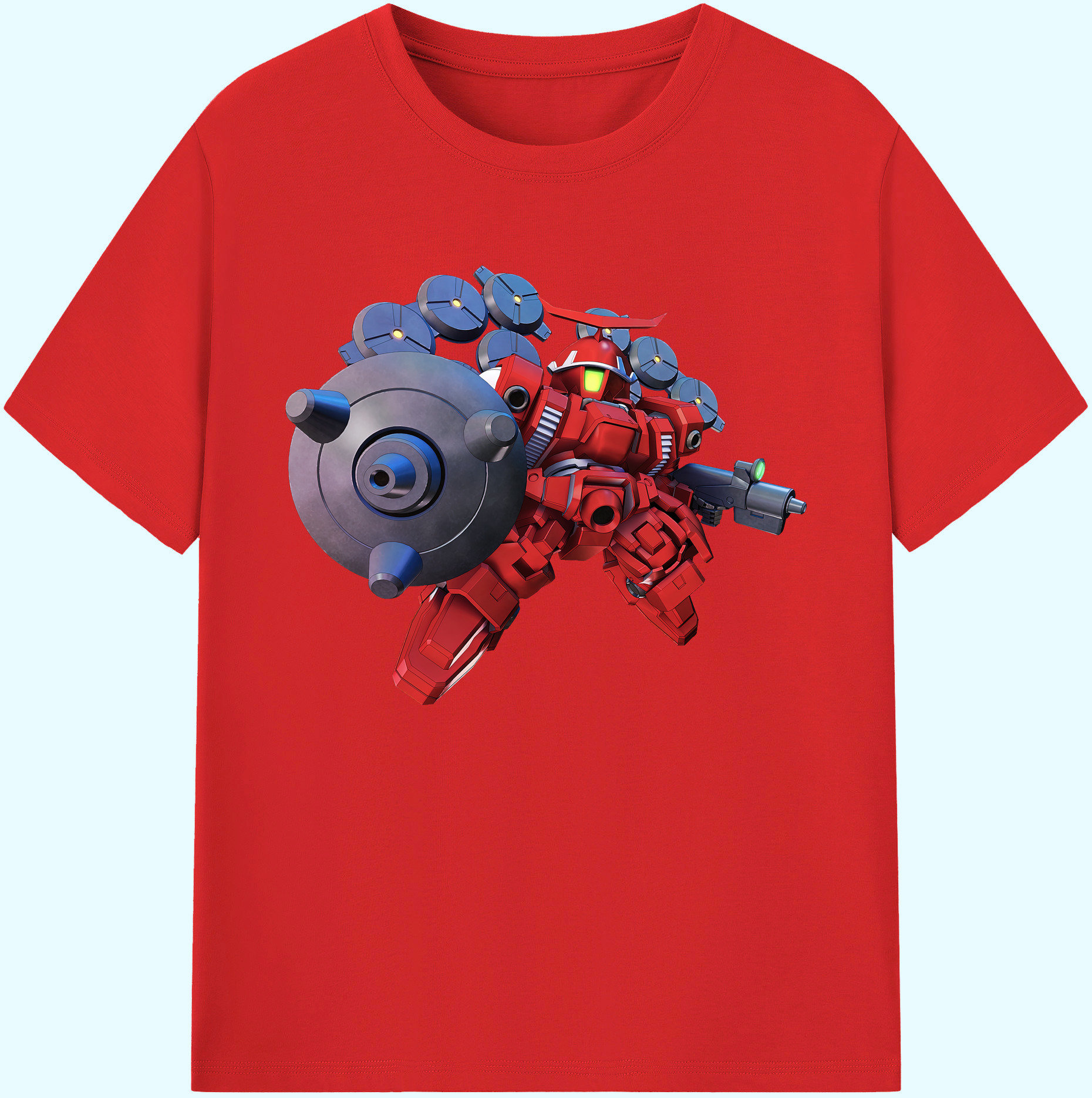 （画像用） 機動戦士ガンダム Mobile Suit Gundam 綿100％ メンズ半袖Tシャツ｜肌触りやわらか＆通気性