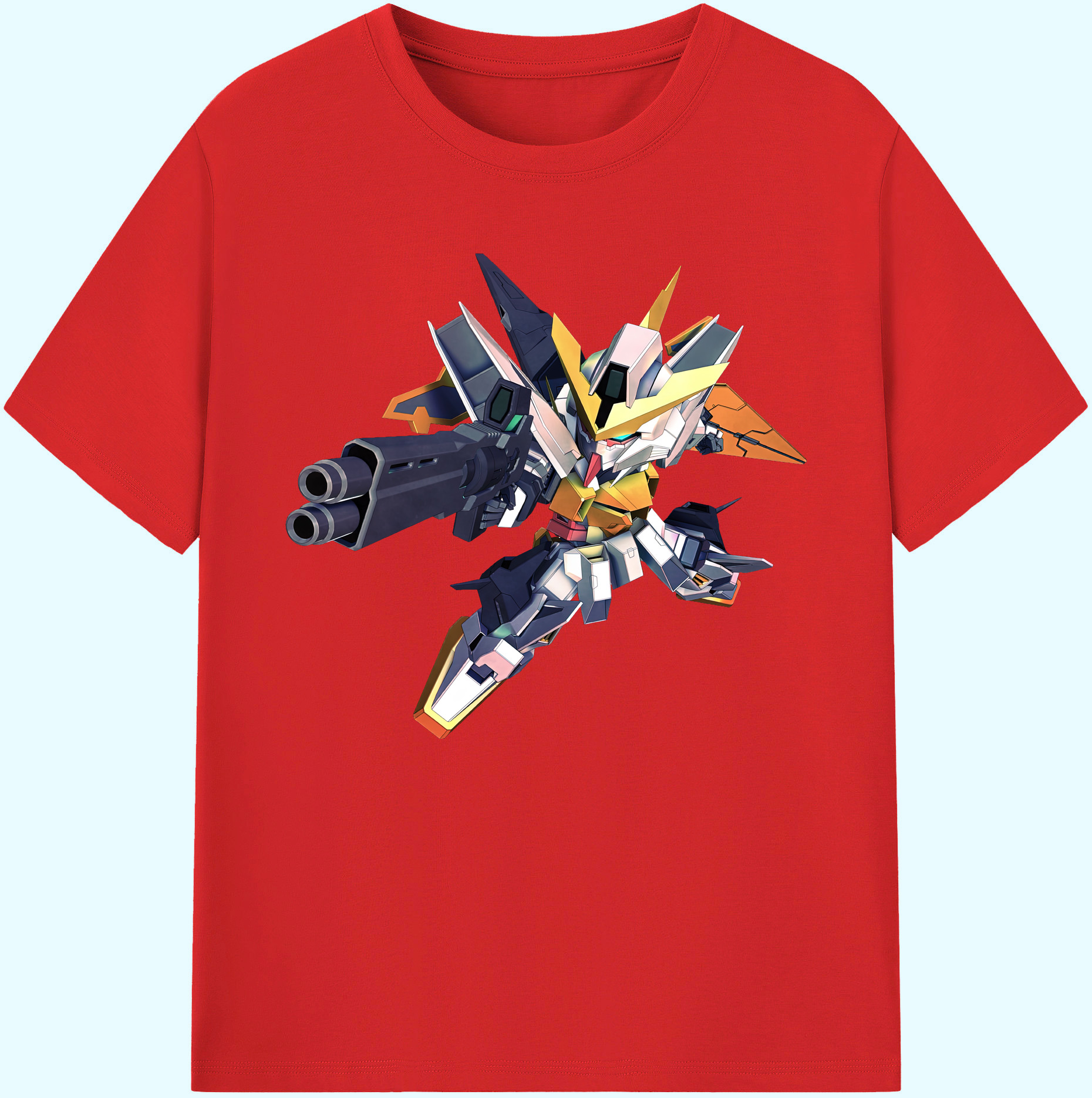 （画像用） 機動戦士ガンダム Mobile Suit Gundam 綿100％ メンズ半袖Tシャツ｜肌触りやわらか＆通気性