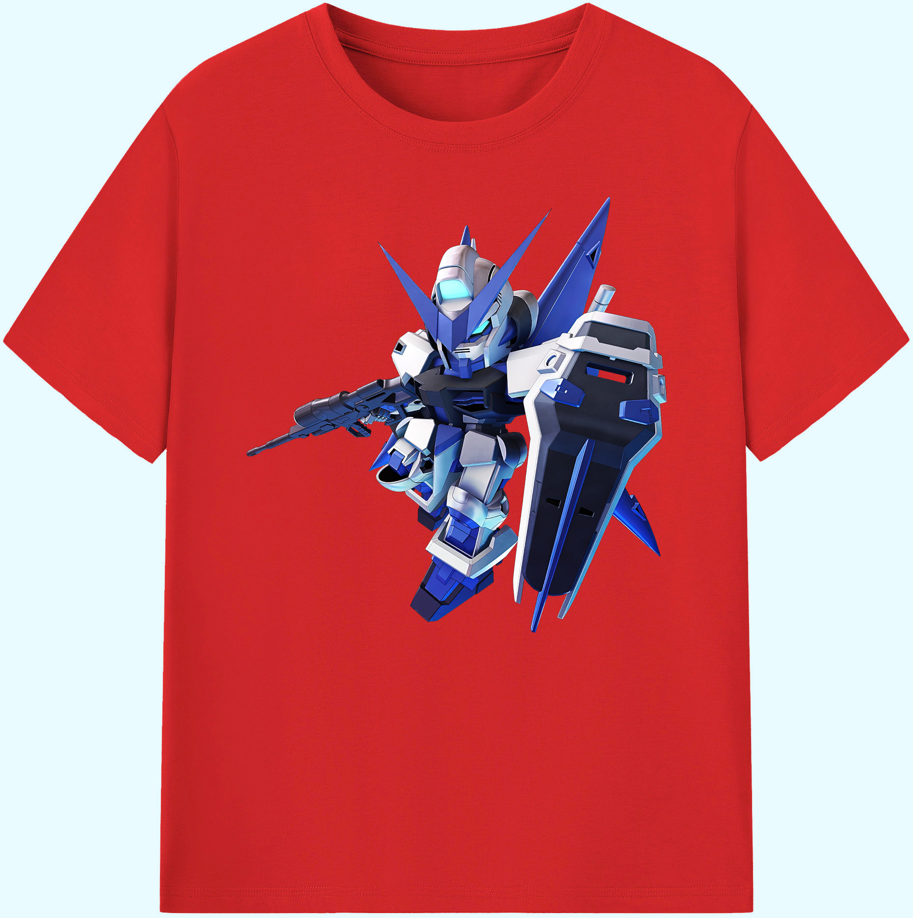 （画像用） 機動戦士ガンダム Mobile Suit Gundam 綿100％ メンズ半袖Tシャツ｜肌触りやわらか＆通気性