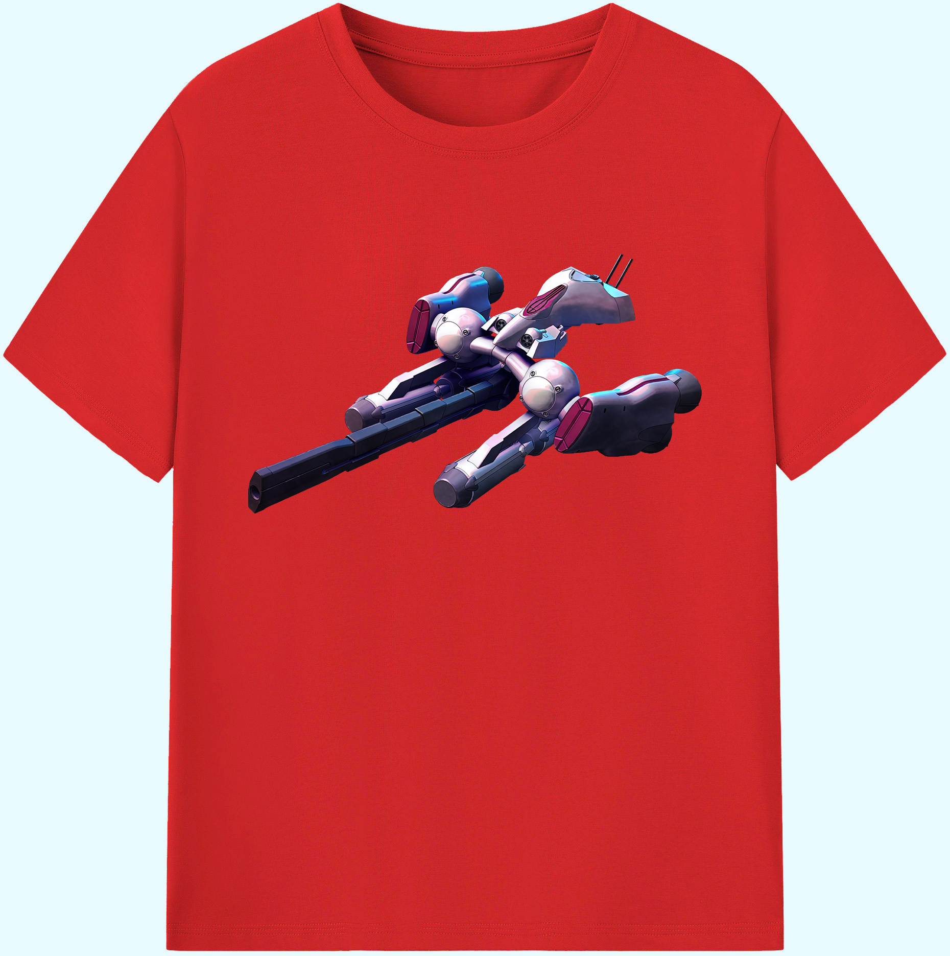（画像用） 機動戦士ガンダム Mobile Suit Gundam 綿100％ メンズ半袖Tシャツ｜肌触りやわらか＆通気性