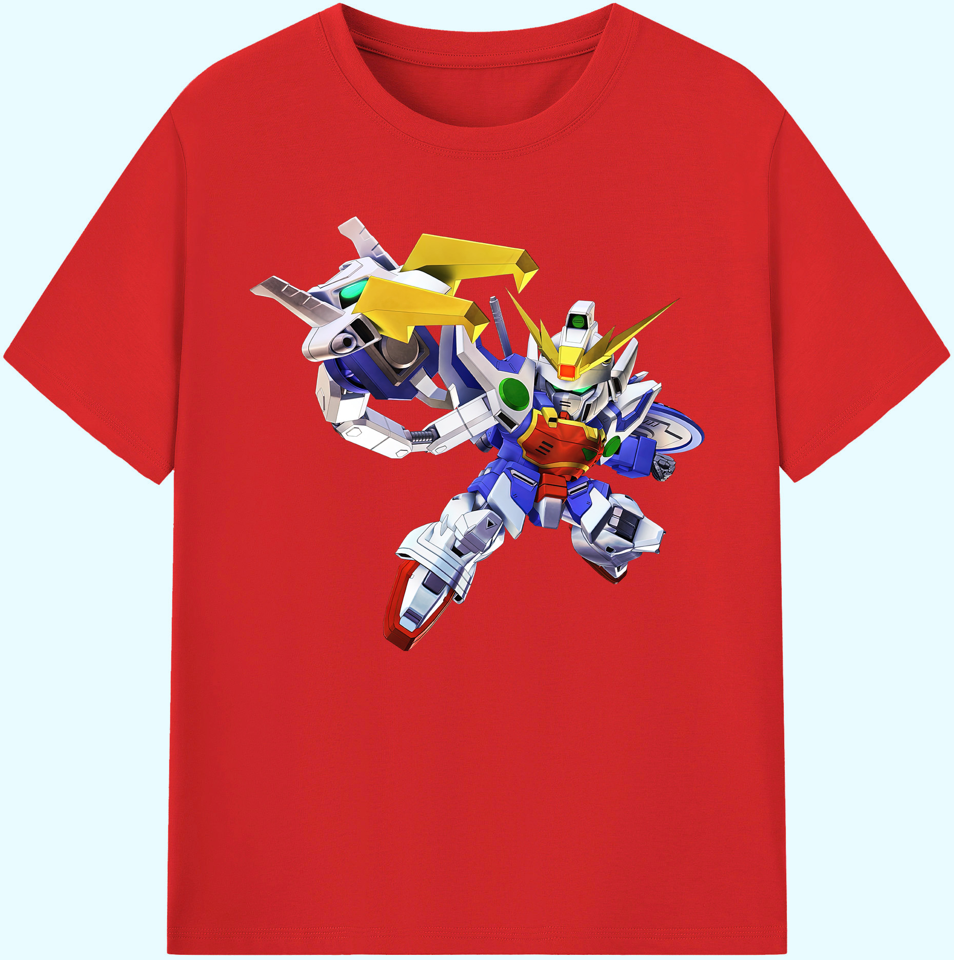 （画像用） 機動戦士ガンダム Mobile Suit Gundam 綿100％ メンズ半袖Tシャツ｜肌触りやわらか＆通気性