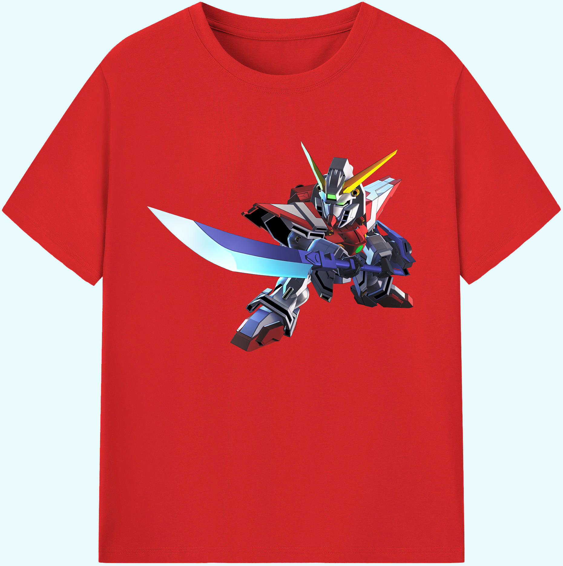 （画像用） 機動戦士ガンダム Mobile Suit Gundam 綿100％ メンズ半袖Tシャツ｜肌触りやわらか＆通気性