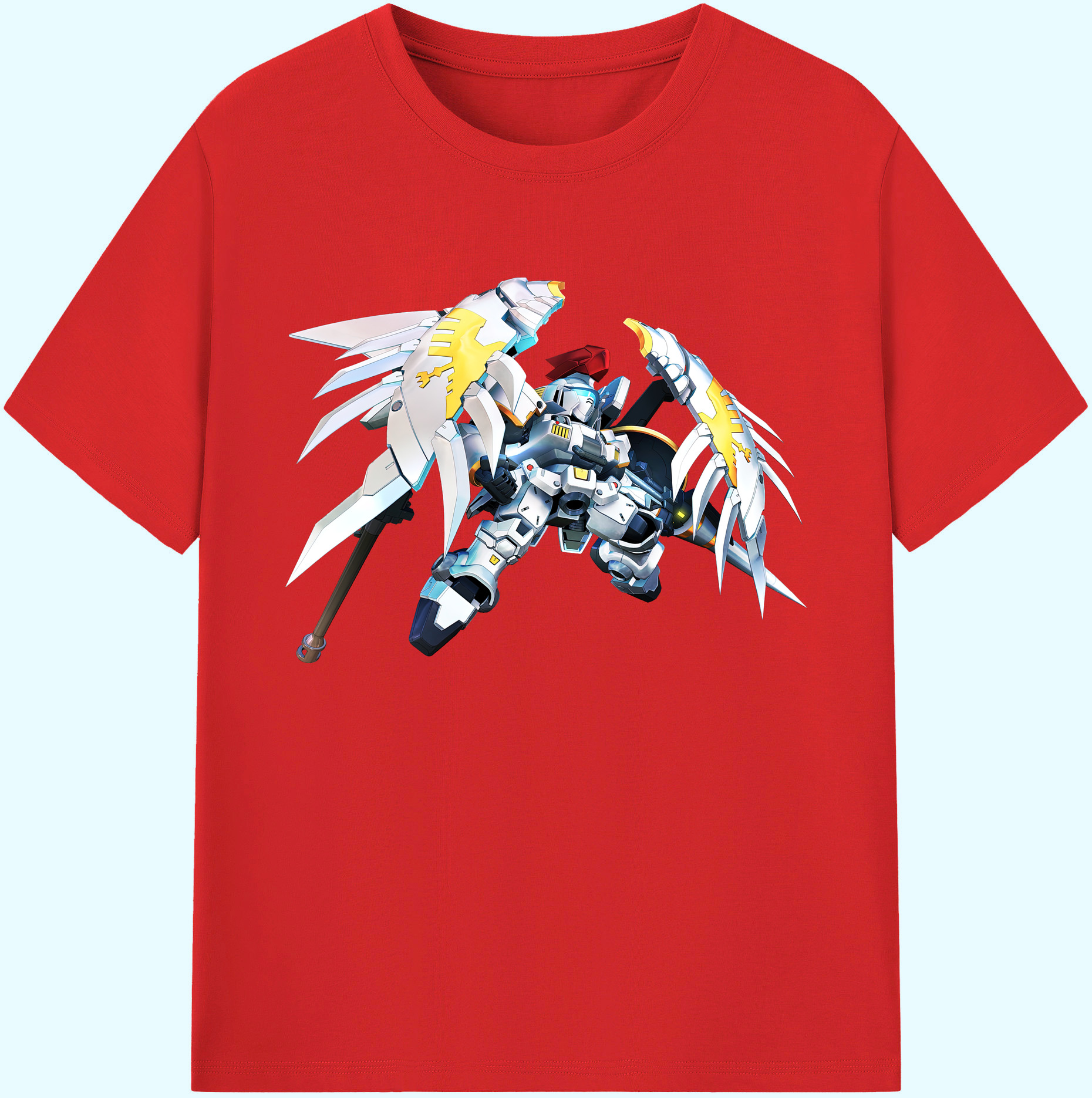 （画像用） 機動戦士ガンダム Mobile Suit Gundam 綿100％ メンズ半袖Tシャツ｜肌触りやわらか＆通気性
