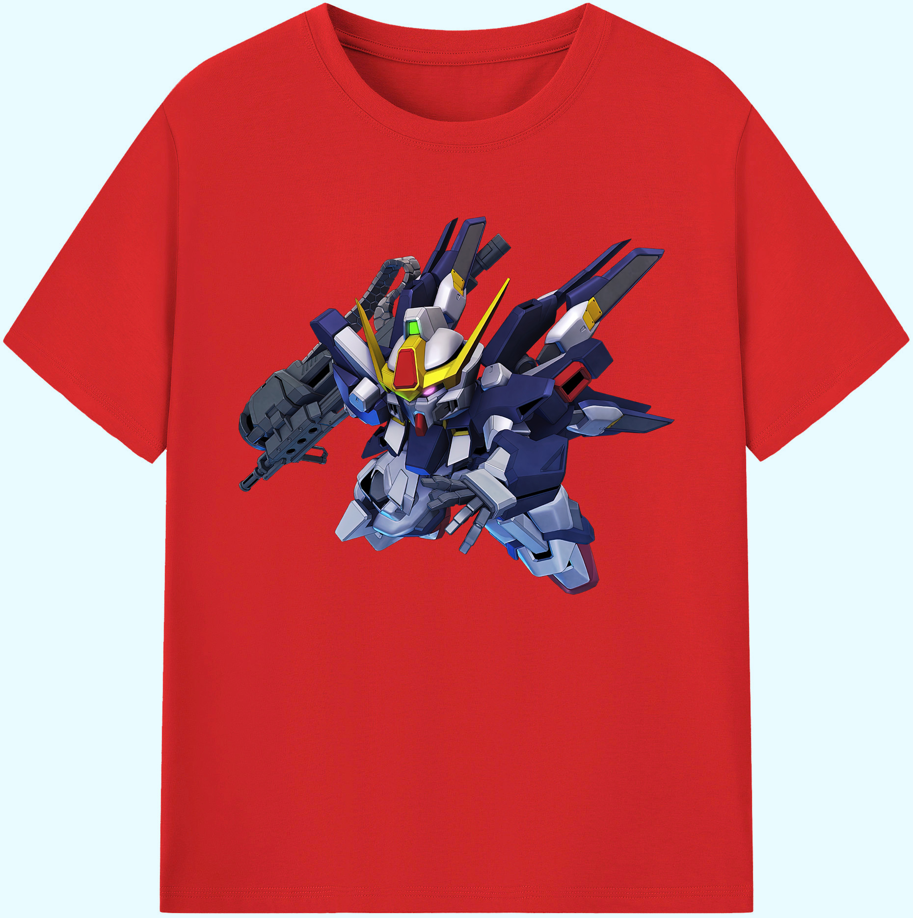 （画像用） 機動戦士ガンダム Mobile Suit Gundam 綿100％ メンズ半袖Tシャツ｜肌触りやわらか＆通気性