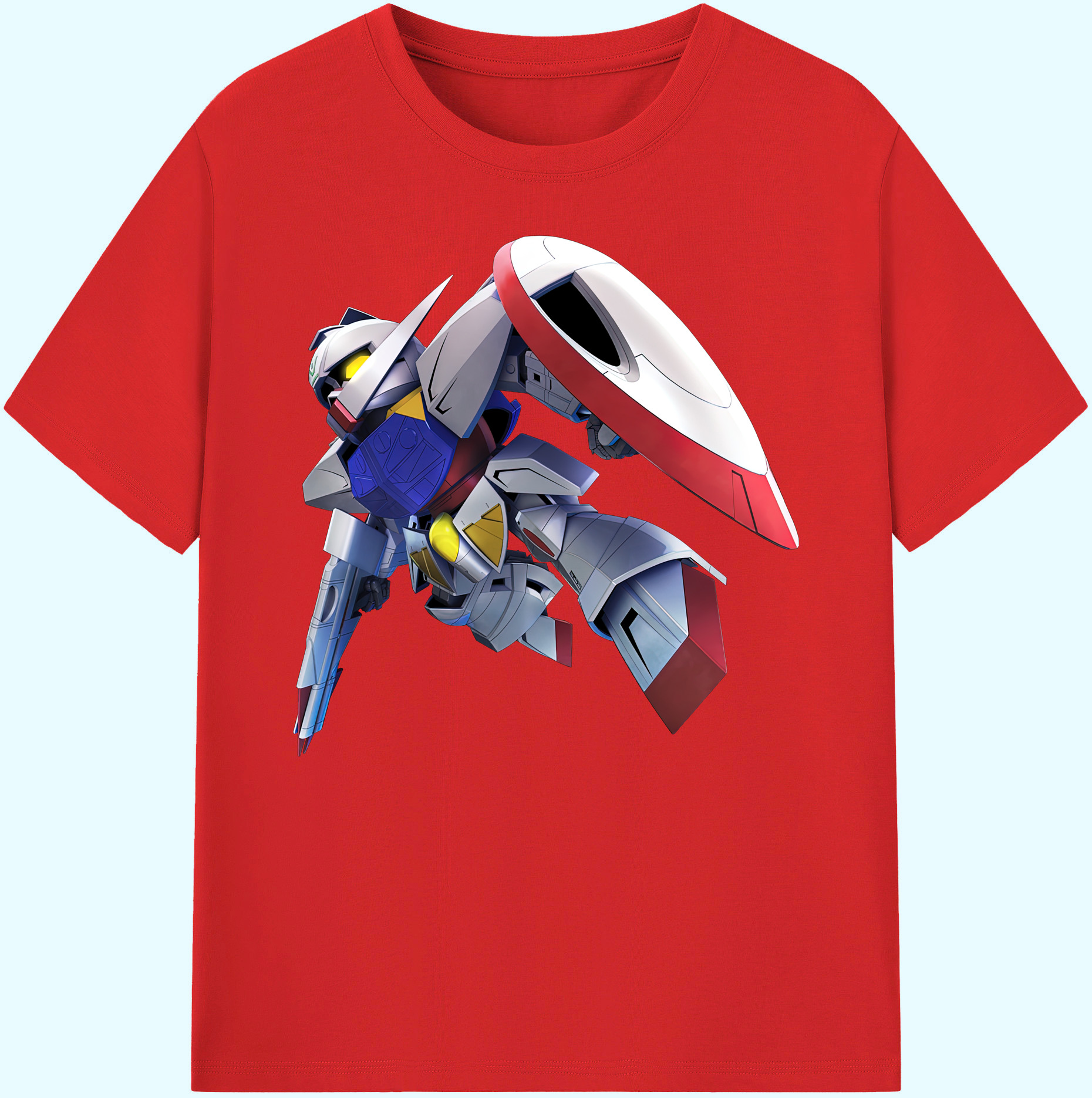 （画像用） 機動戦士ガンダム Mobile Suit Gundam 綿100％ メンズ半袖Tシャツ｜肌触りやわらか＆通気性