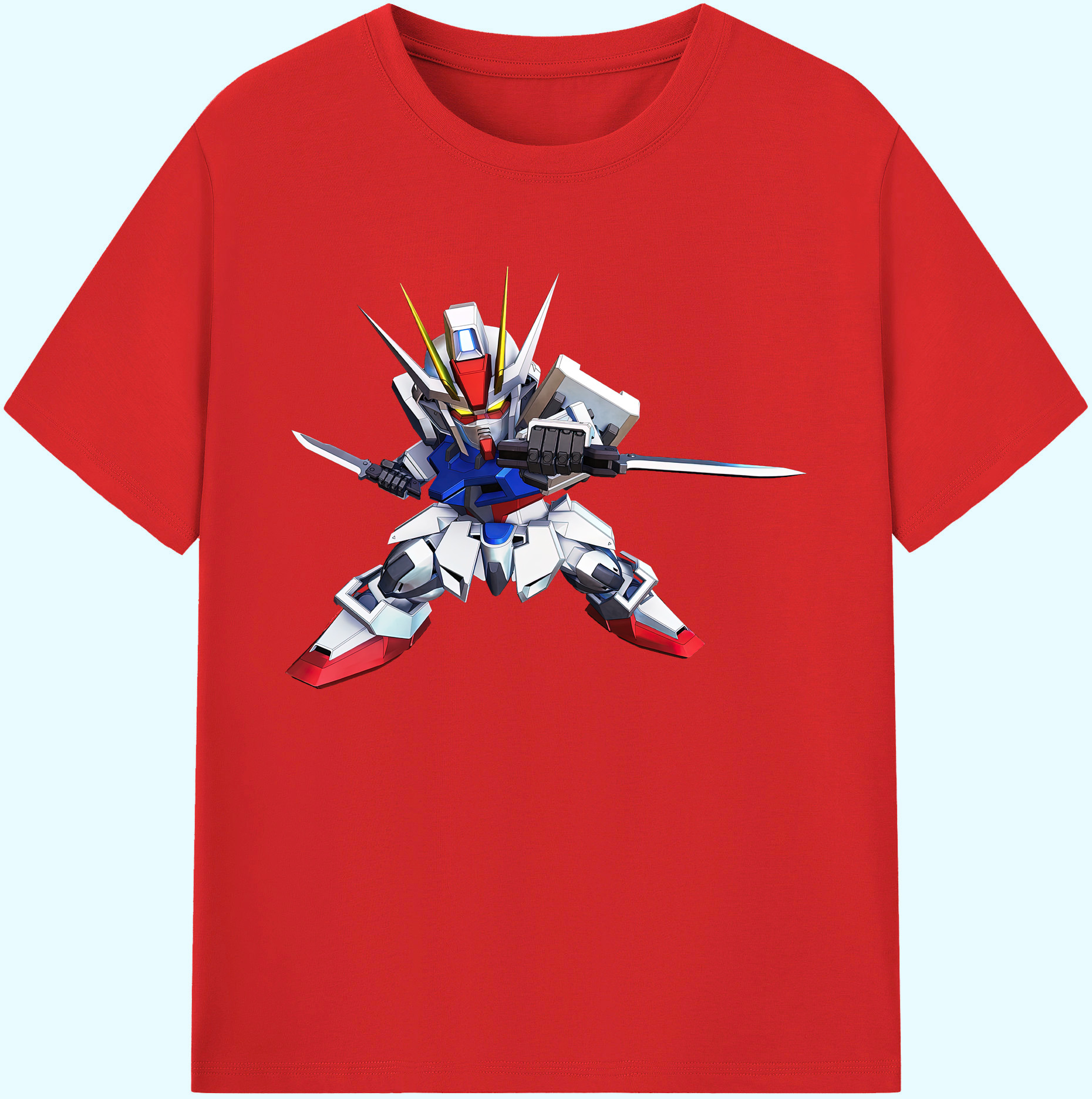 （画像用） 機動戦士ガンダム Mobile Suit Gundam 綿100％ メンズ半袖Tシャツ｜肌触りやわらか＆通気性