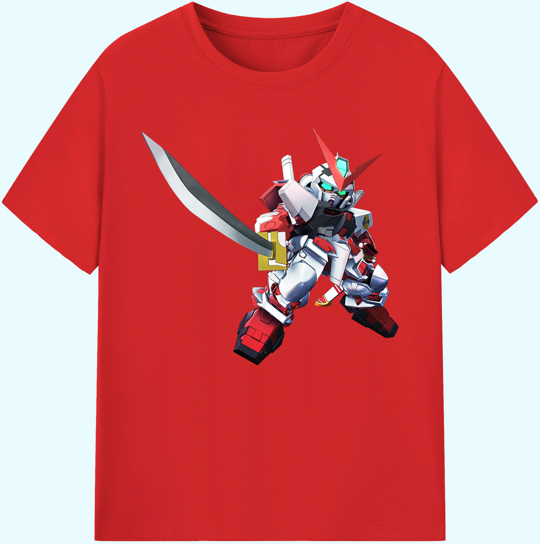 （画像用） 機動戦士ガンダム Mobile Suit Gundam 綿100％ メンズ半袖Tシャツ｜肌触りやわらか＆通気性