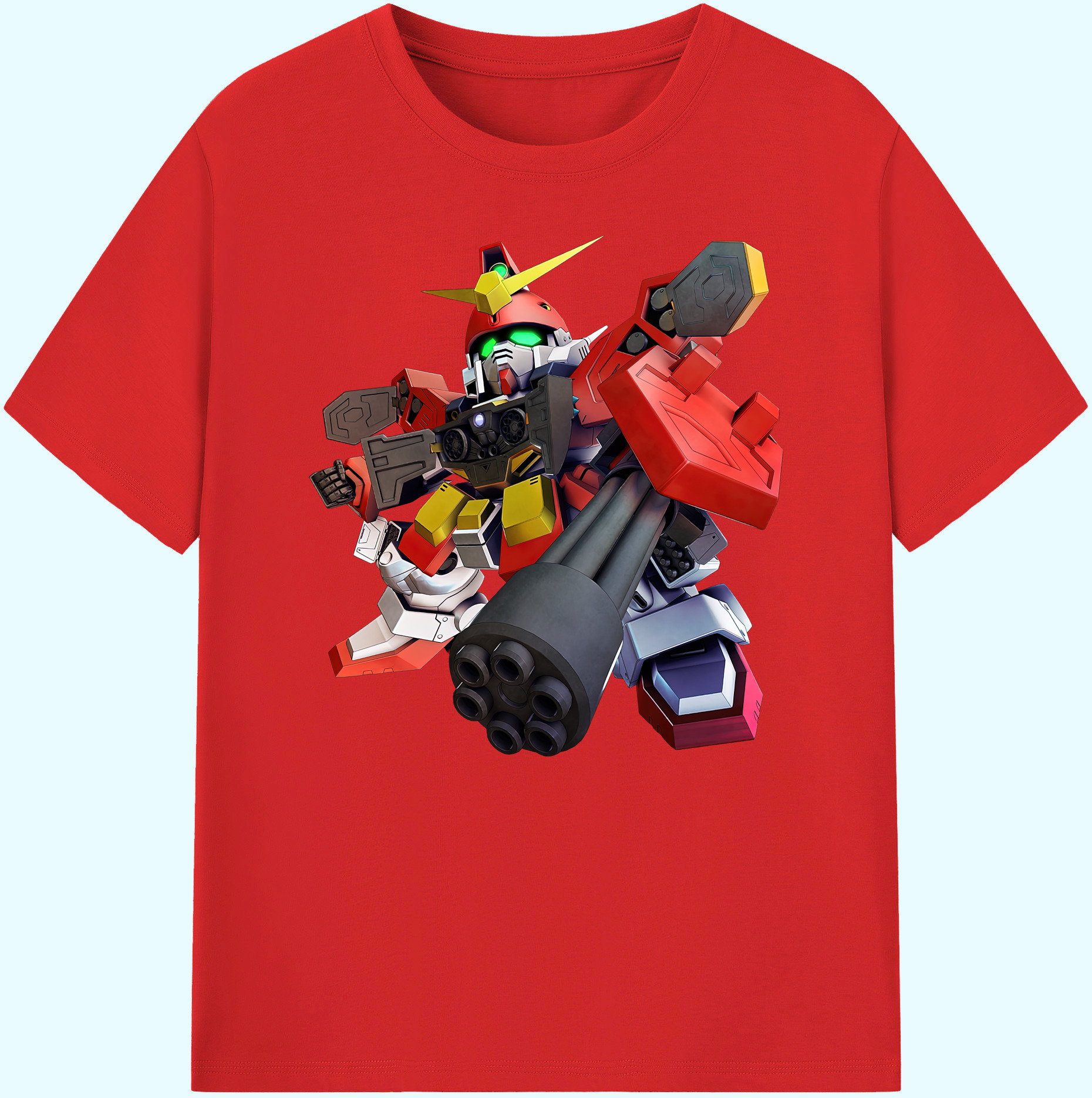 （画像用） 機動戦士ガンダム Mobile Suit Gundam 綿100％ メンズ半袖Tシャツ｜肌触りやわらか＆通気性