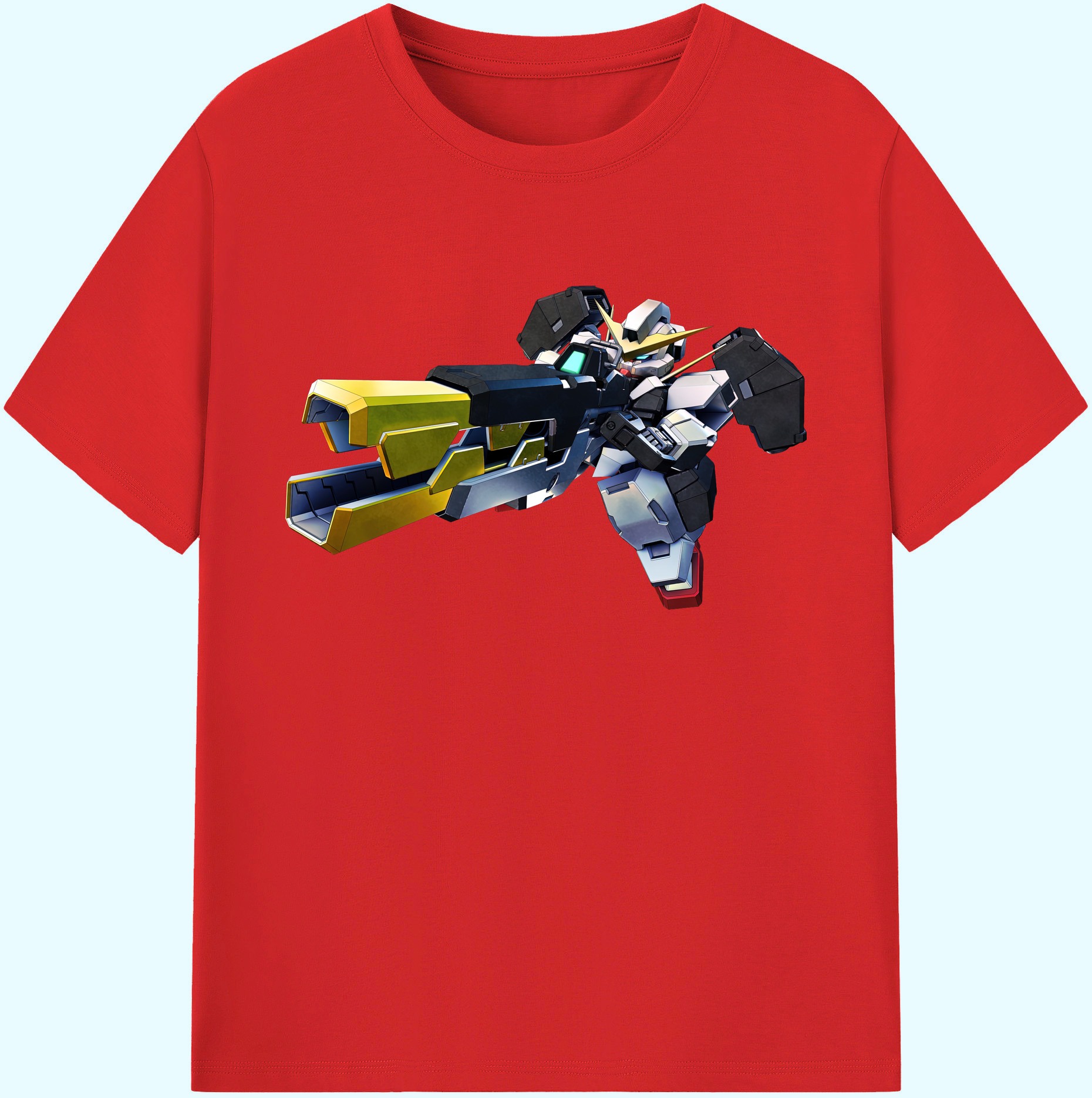 （画像用） 機動戦士ガンダム Mobile Suit Gundam 綿100％ メンズ半袖Tシャツ｜肌触りやわらか＆通気性