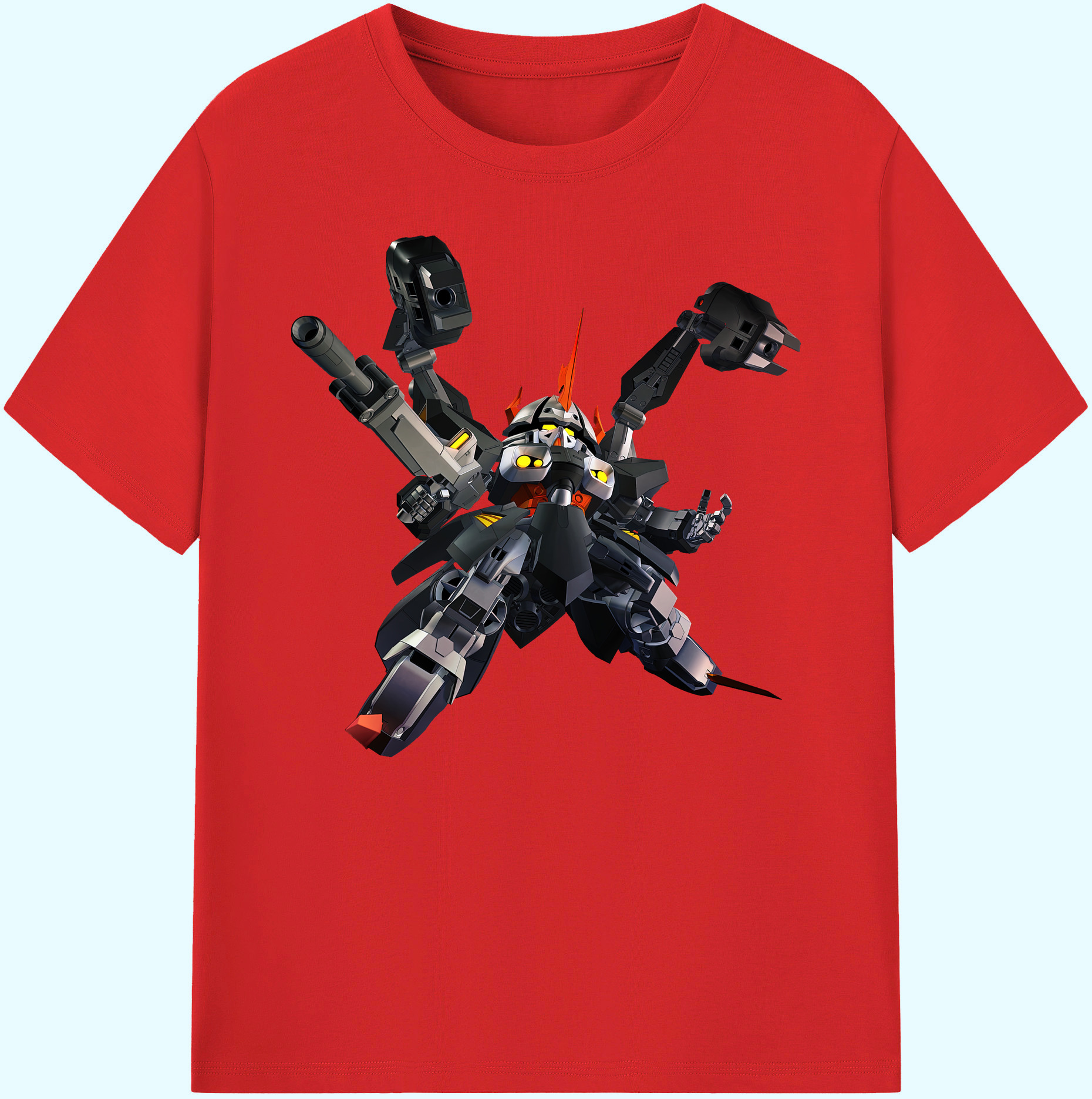 （画像用） 機動戦士ガンダム Mobile Suit Gundam 綿100％ メンズ半袖Tシャツ｜肌触りやわらか＆通気性