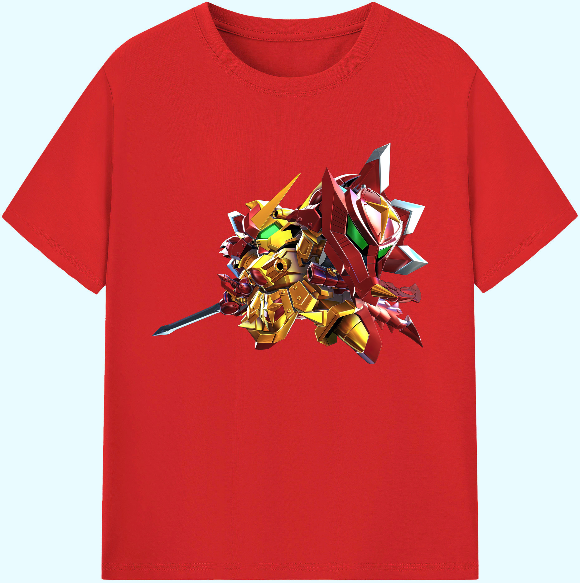 （画像用） 機動戦士ガンダム Mobile Suit Gundam 綿100％ メンズ半袖Tシャツ｜肌触りやわらか＆通気性