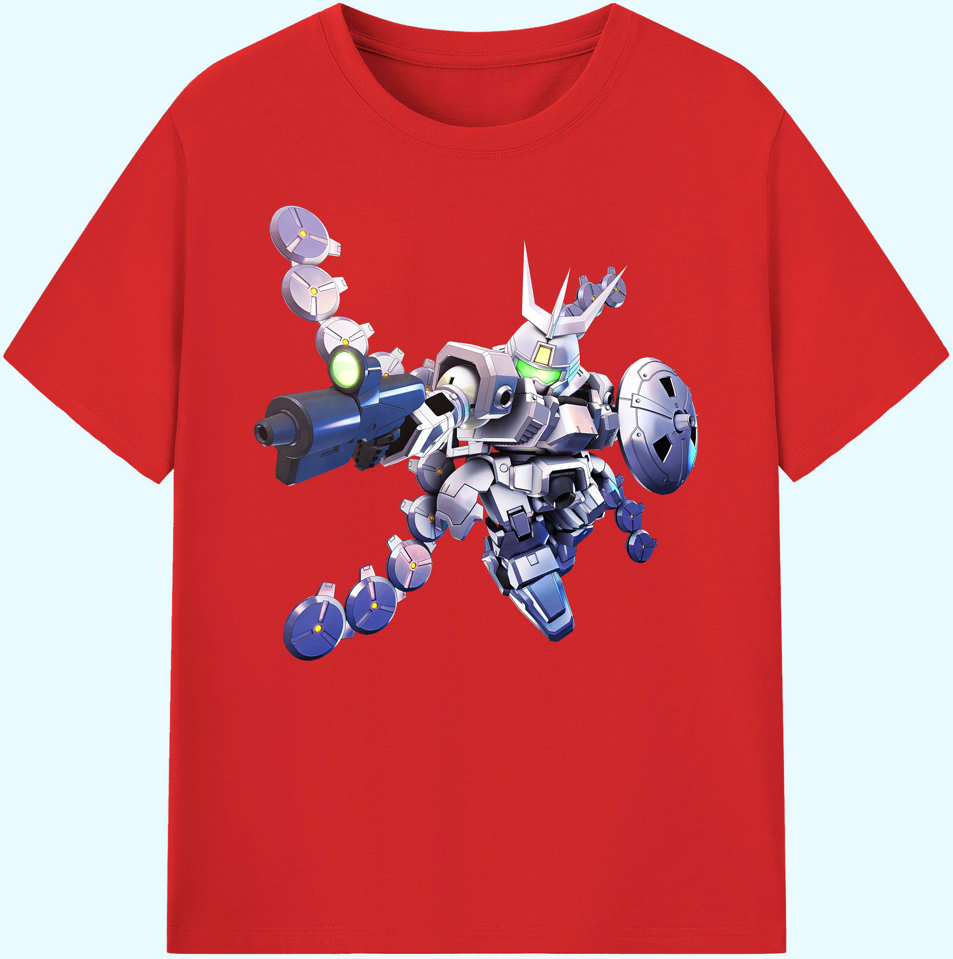 （画像用） 機動戦士ガンダム Mobile Suit Gundam 綿100％ メンズ半袖Tシャツ｜肌触りやわらか＆通気性