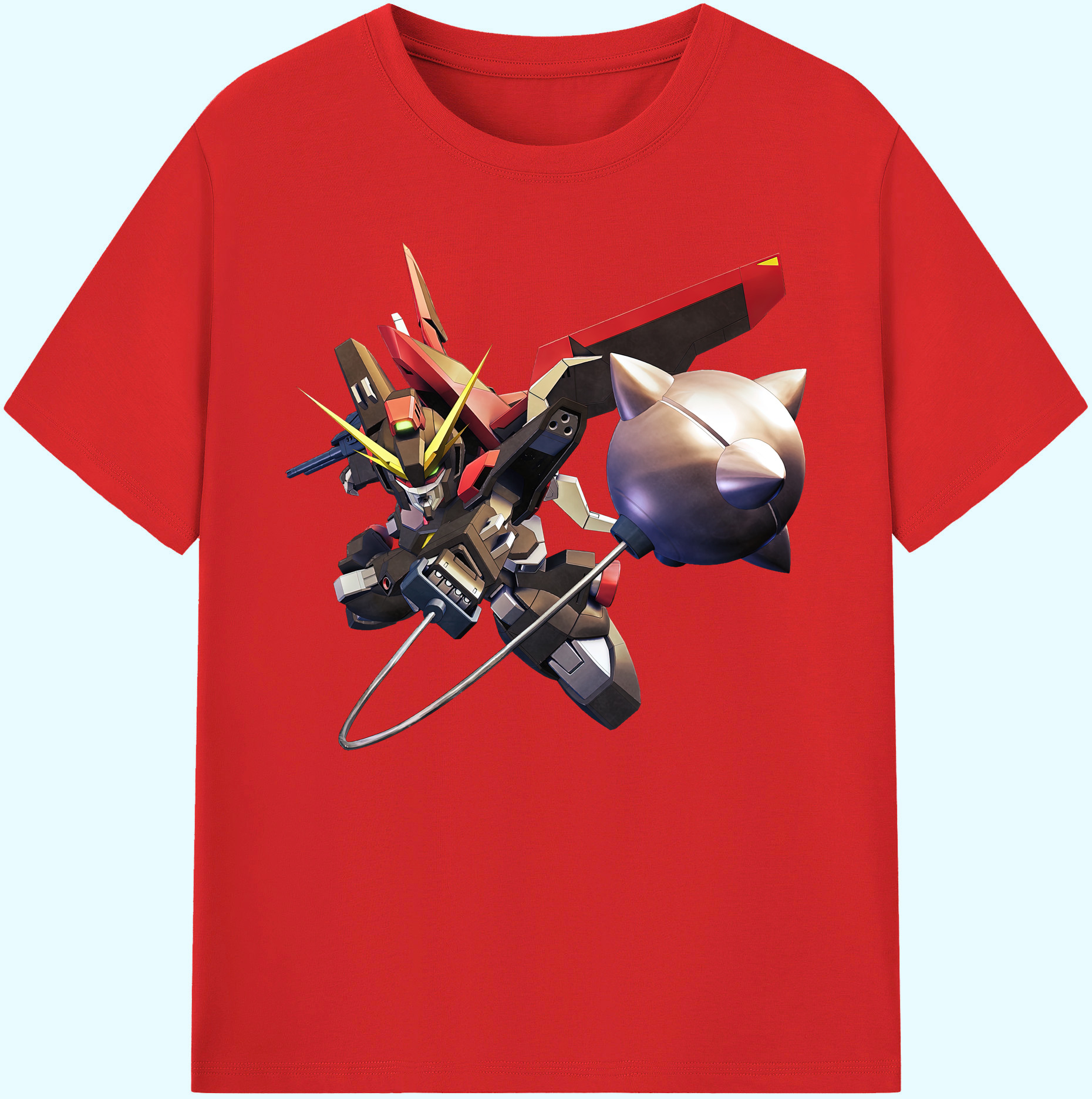 （画像用） 機動戦士ガンダム Mobile Suit Gundam 綿100％ メンズ半袖Tシャツ｜肌触りやわらか＆通気性