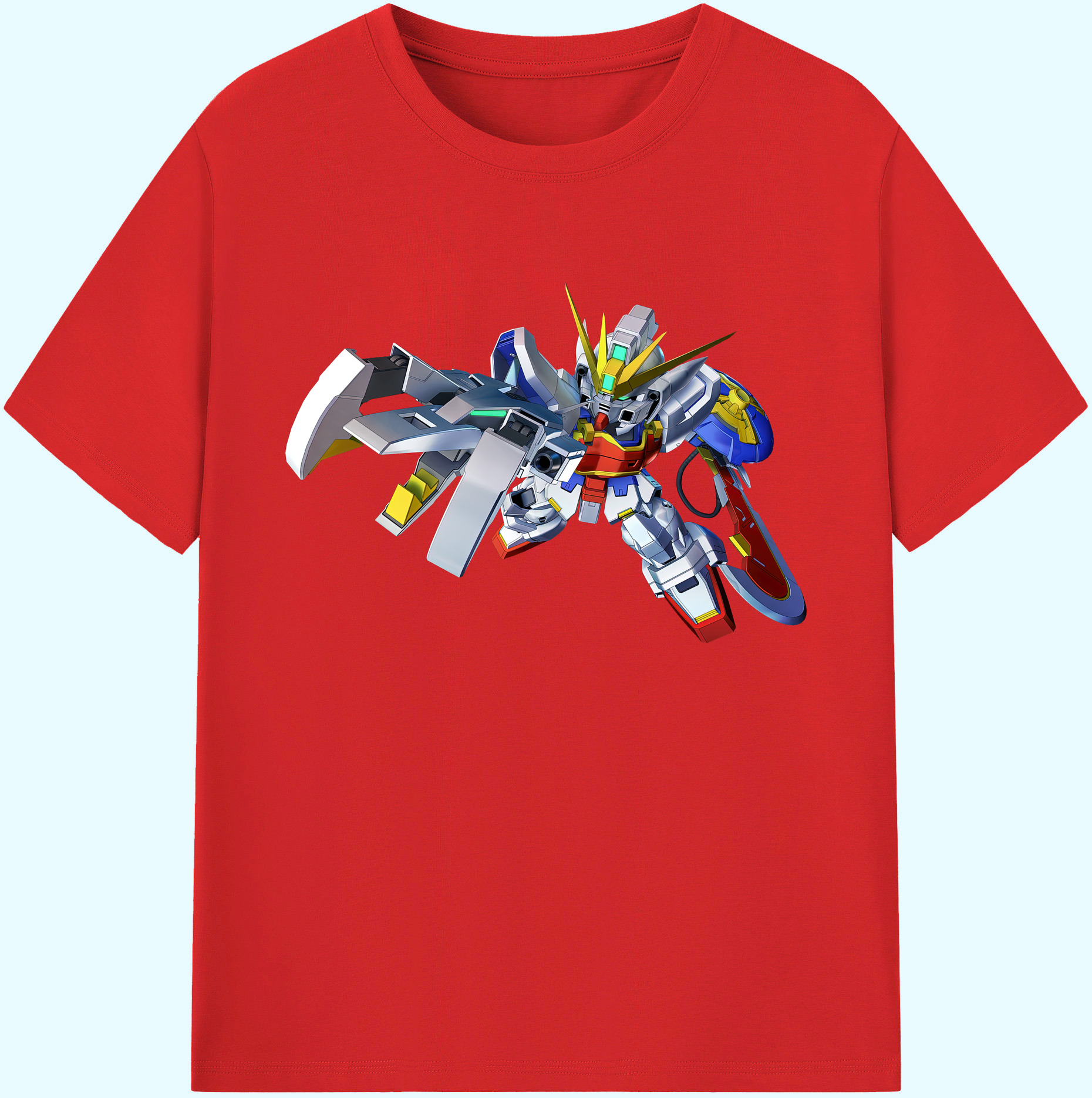 （画像用） 機動戦士ガンダム Mobile Suit Gundam 綿100％ メンズ半袖Tシャツ｜肌触りやわらか＆通気性