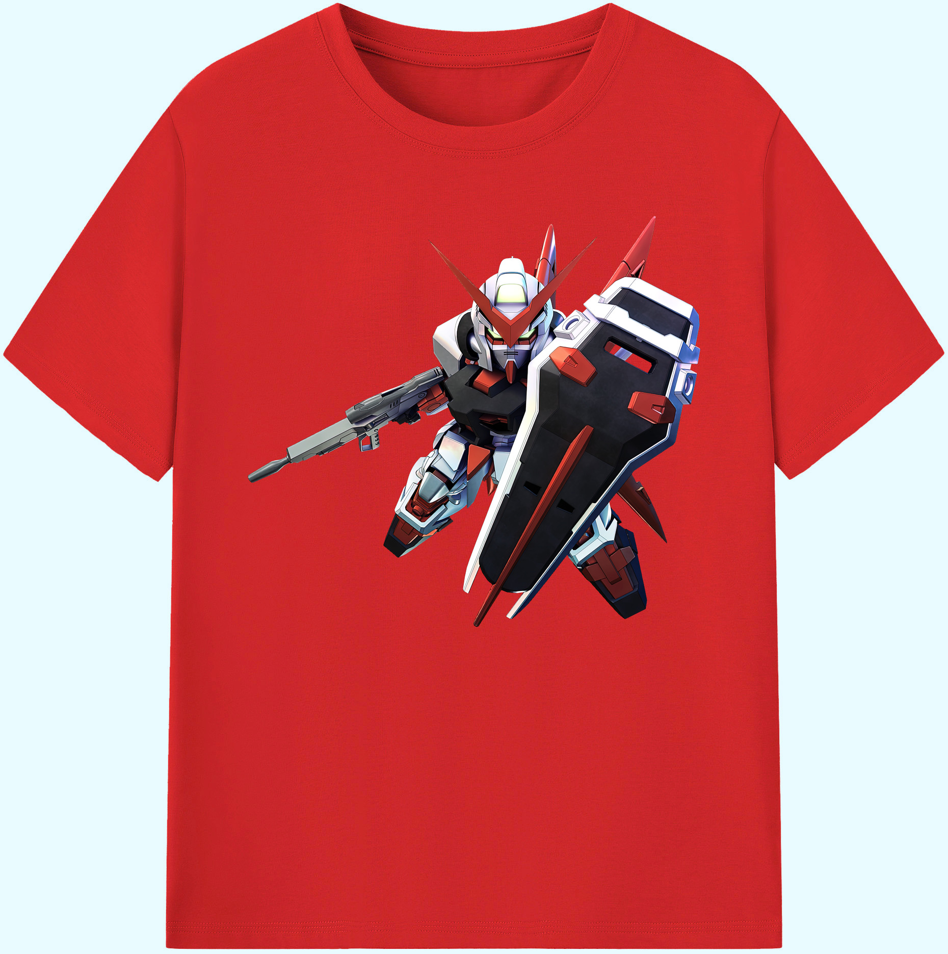 （画像用） 機動戦士ガンダム Mobile Suit Gundam 綿100％ メンズ半袖Tシャツ｜肌触りやわらか＆通気性