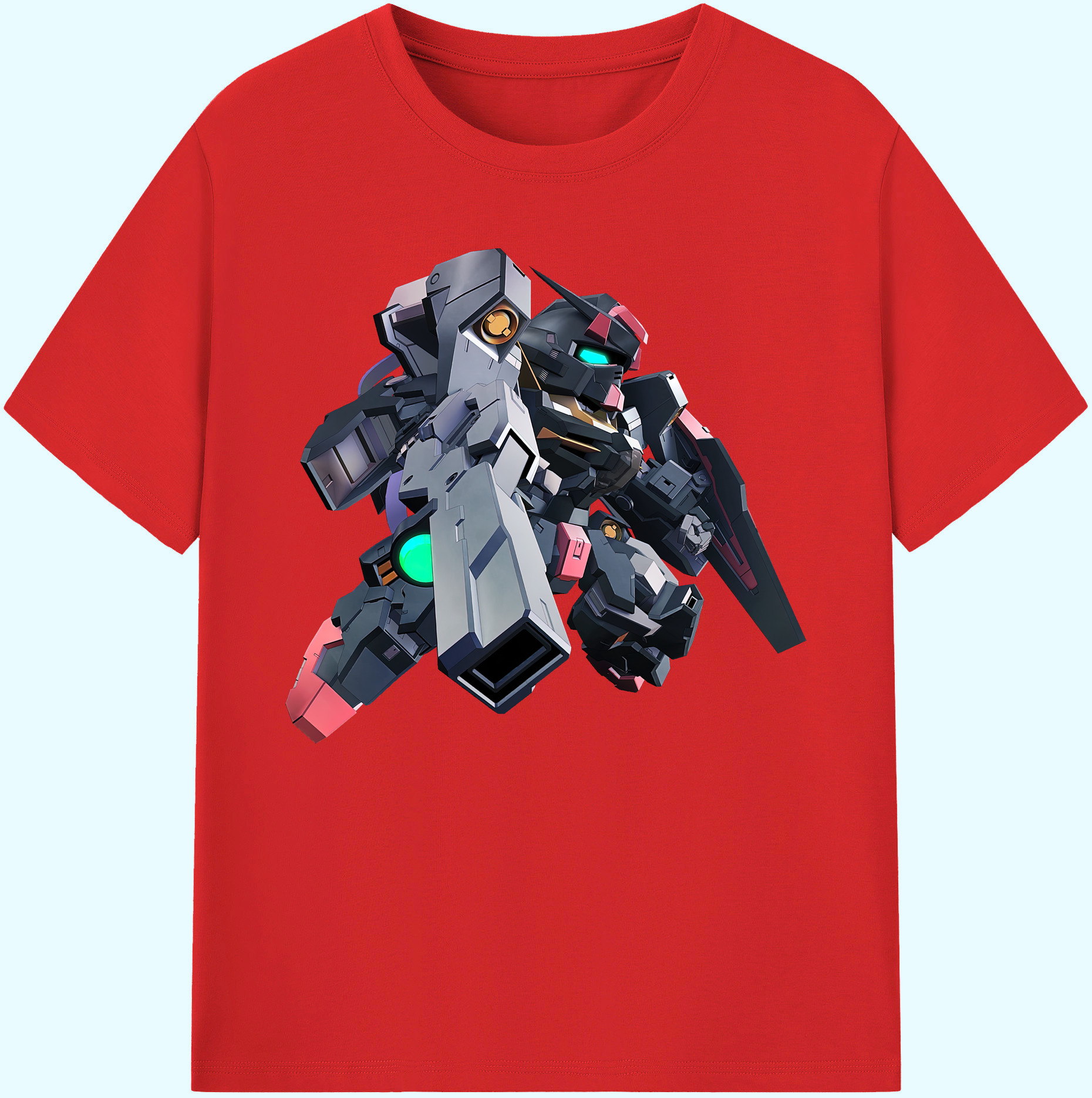 （画像用） 機動戦士ガンダム Mobile Suit Gundam 綿100％ メンズ半袖Tシャツ｜肌触りやわらか＆通気性