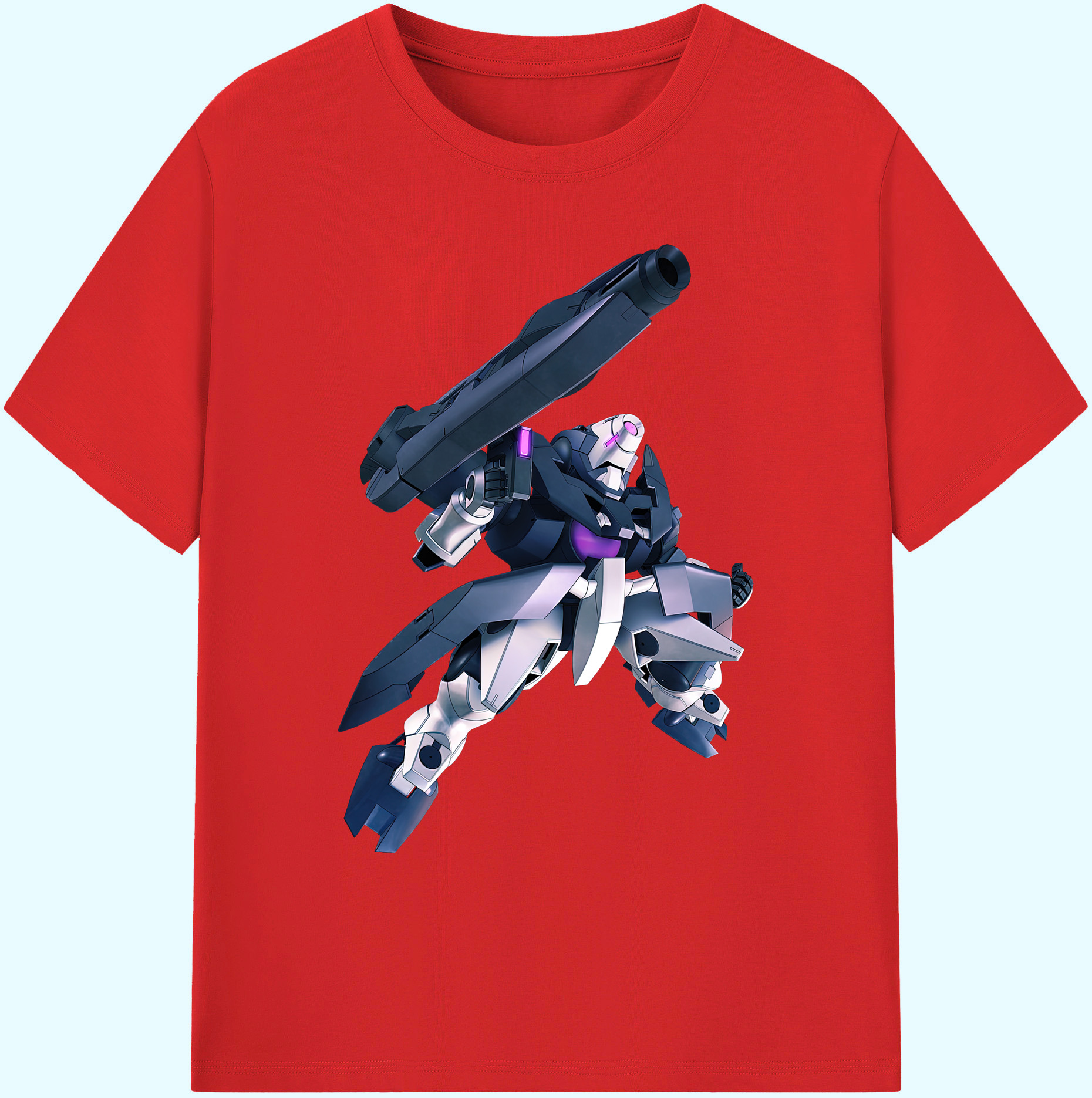 （画像用） 機動戦士ガンダム Mobile Suit Gundam 綿100％ メンズ半袖Tシャツ｜肌触りやわらか＆通気性