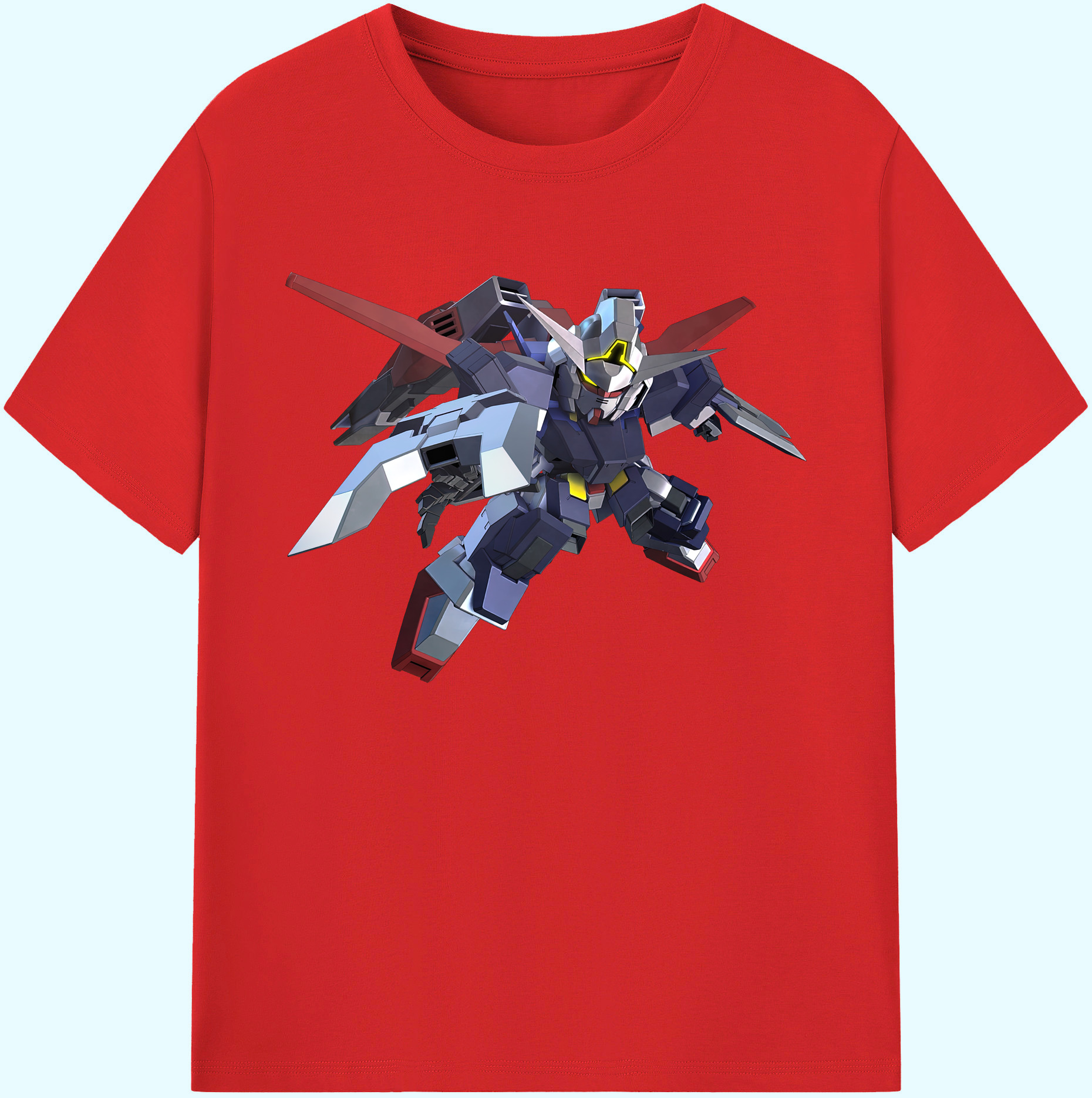 （画像用） 機動戦士ガンダム Mobile Suit Gundam 綿100％ メンズ半袖Tシャツ｜肌触りやわらか＆通気性