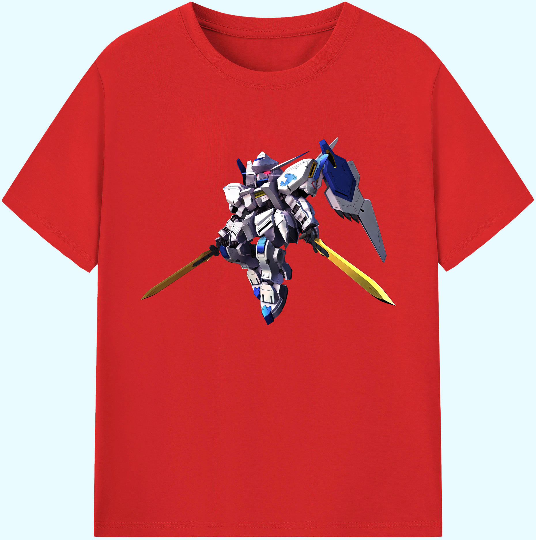（画像用） 機動戦士ガンダム Mobile Suit Gundam 綿100％ メンズ半袖Tシャツ｜肌触りやわらか＆通気性