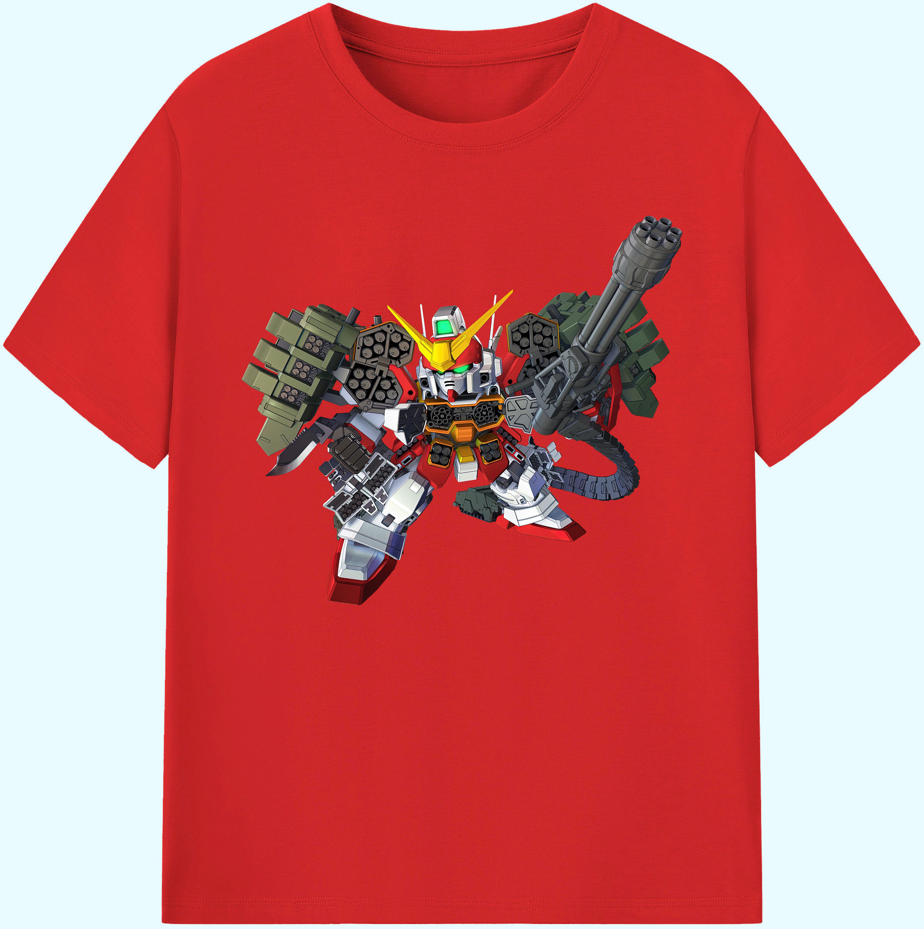 （画像用） 機動戦士ガンダム Mobile Suit Gundam 綿100％ メンズ半袖Tシャツ｜肌触りやわらか＆通気性