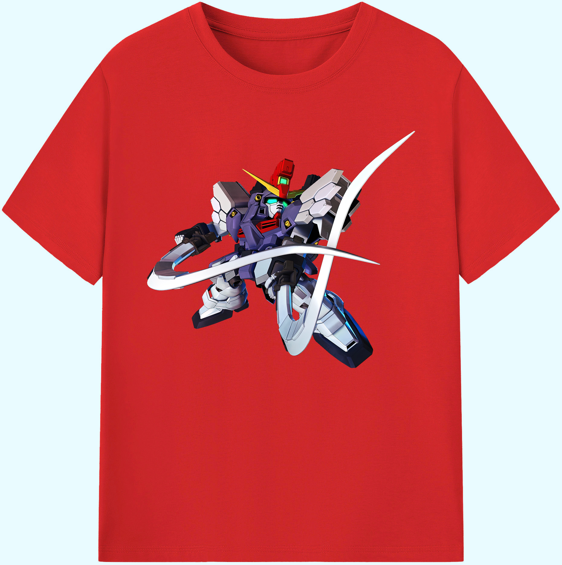 （画像用） 機動戦士ガンダム Mobile Suit Gundam 綿100％ メンズ半袖Tシャツ｜肌触りやわらか＆通気性