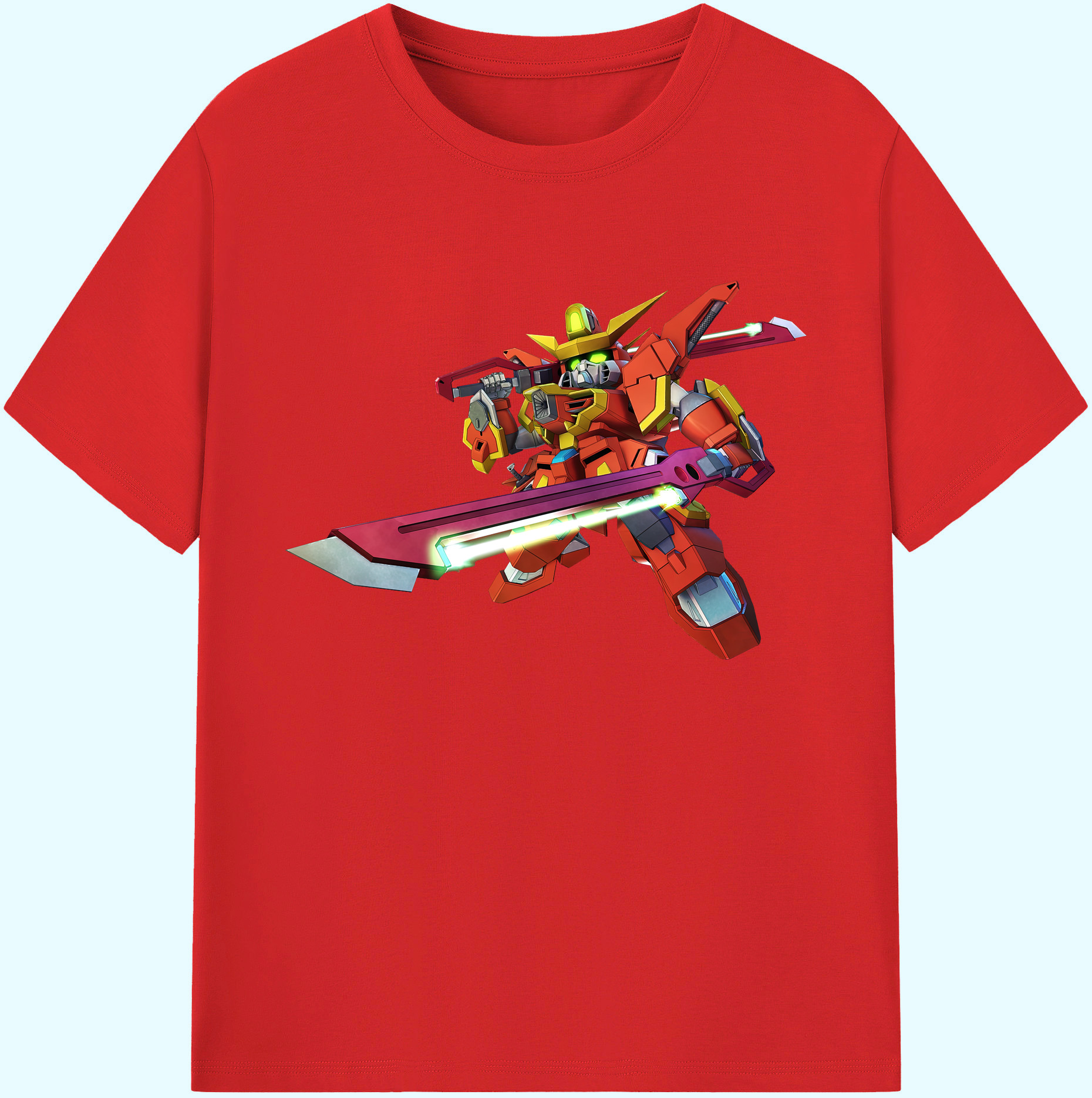 （画像用） 機動戦士ガンダム Mobile Suit Gundam 綿100％ メンズ半袖Tシャツ｜肌触りやわらか＆通気性