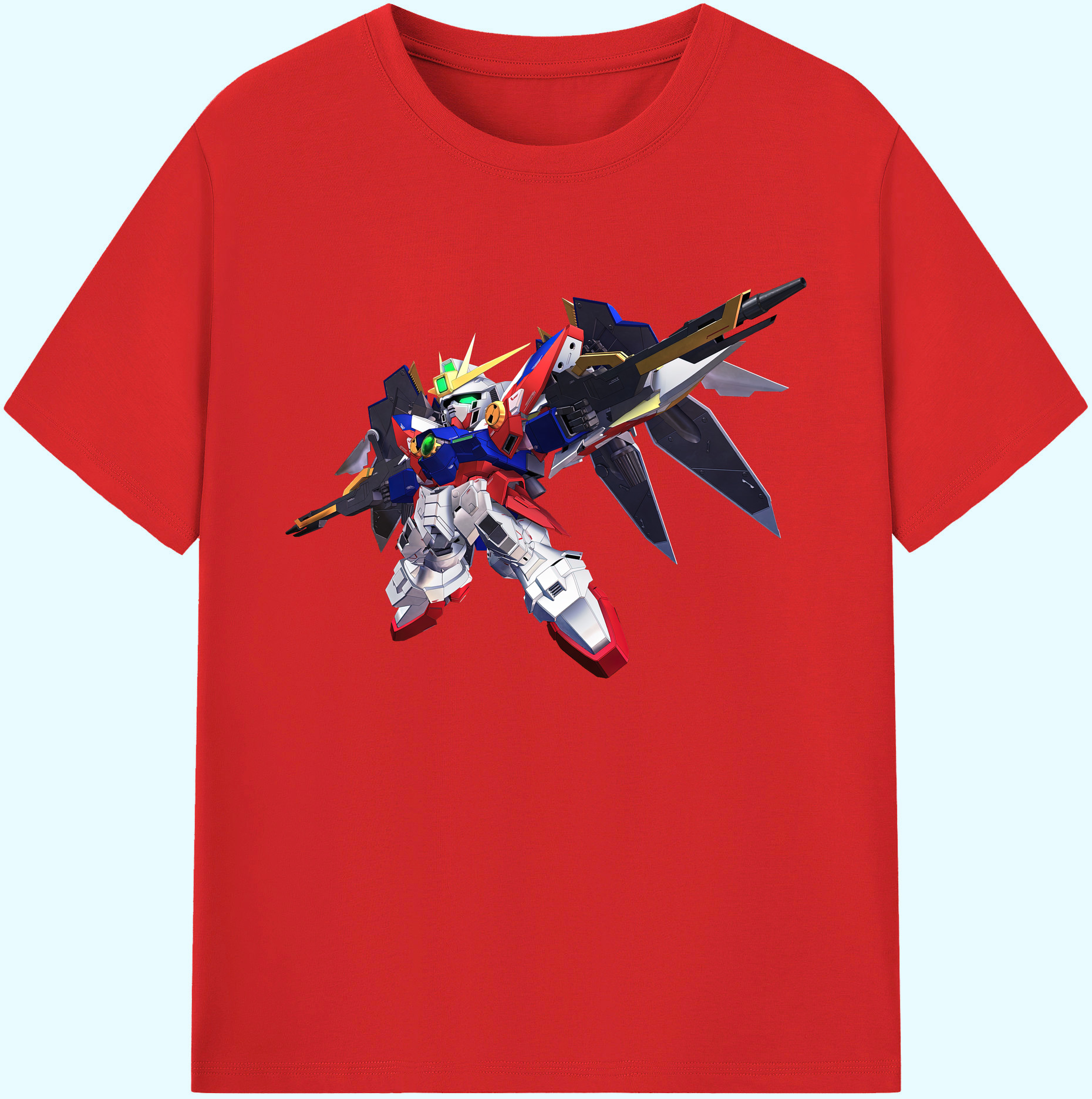 （画像用） 機動戦士ガンダム Mobile Suit Gundam 綿100％ メンズ半袖Tシャツ｜肌触りやわらか＆通気性